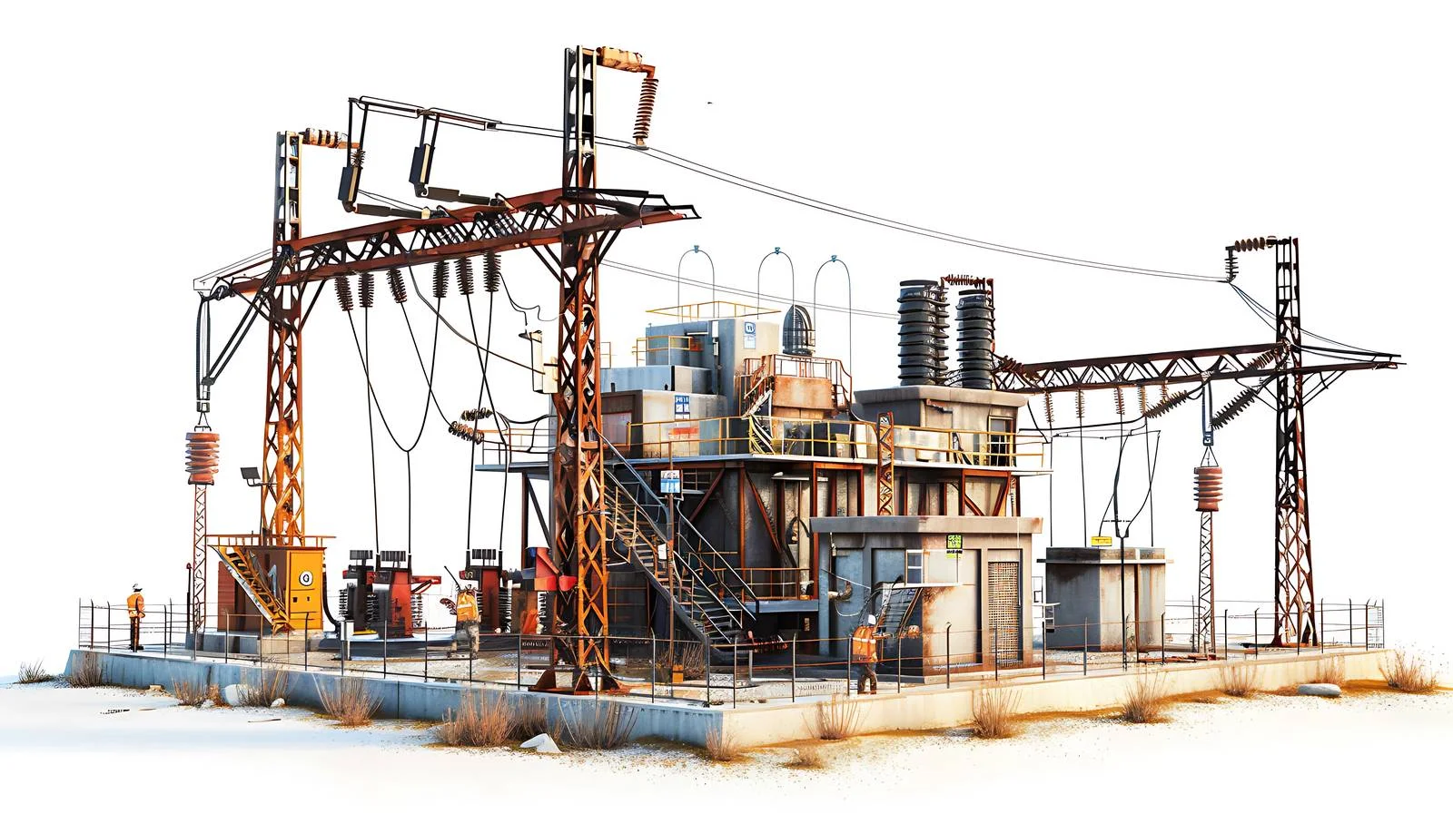 Electric Power Construction Site — free download from Dotvec