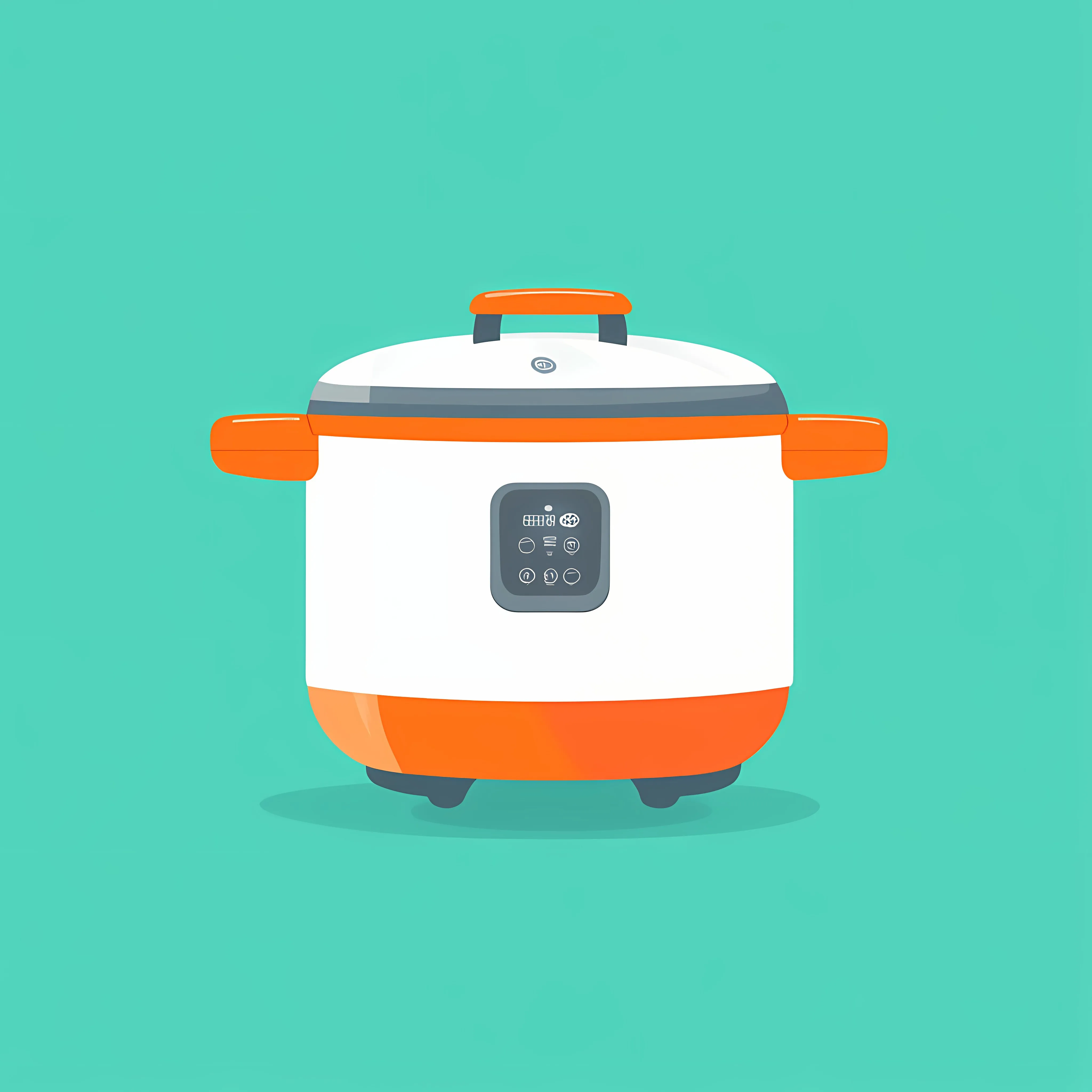 Electric Rice Cooker Flat Vector Illustration — free download from Dotvec