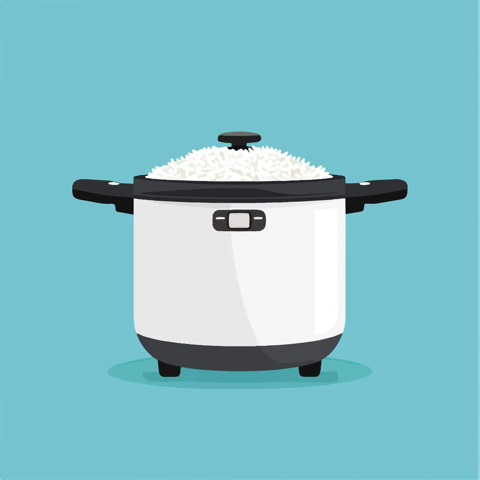 Flat Vector Illustration of Electric Rice Cooker — free download from Dotvec