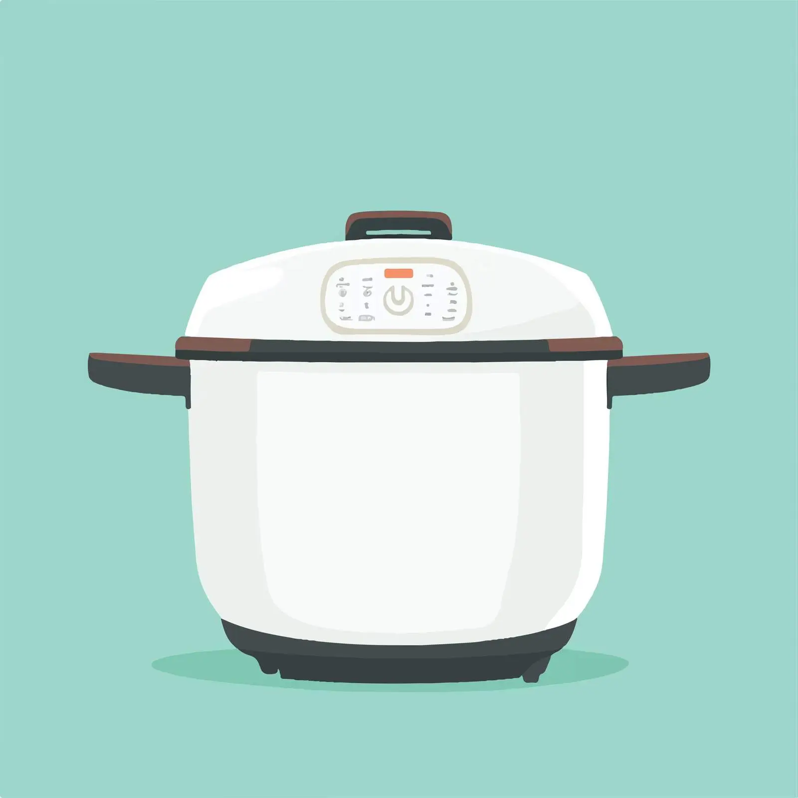 Electric Rice Cooker Flat Vector Illustration — free download from Dotvec