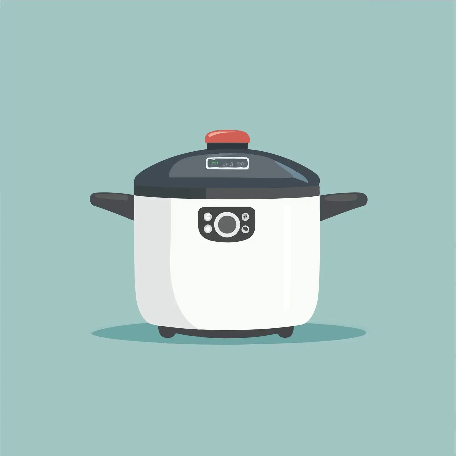 Flat Vector Illustration of Electric Rice Cooker — free download from Dotvec