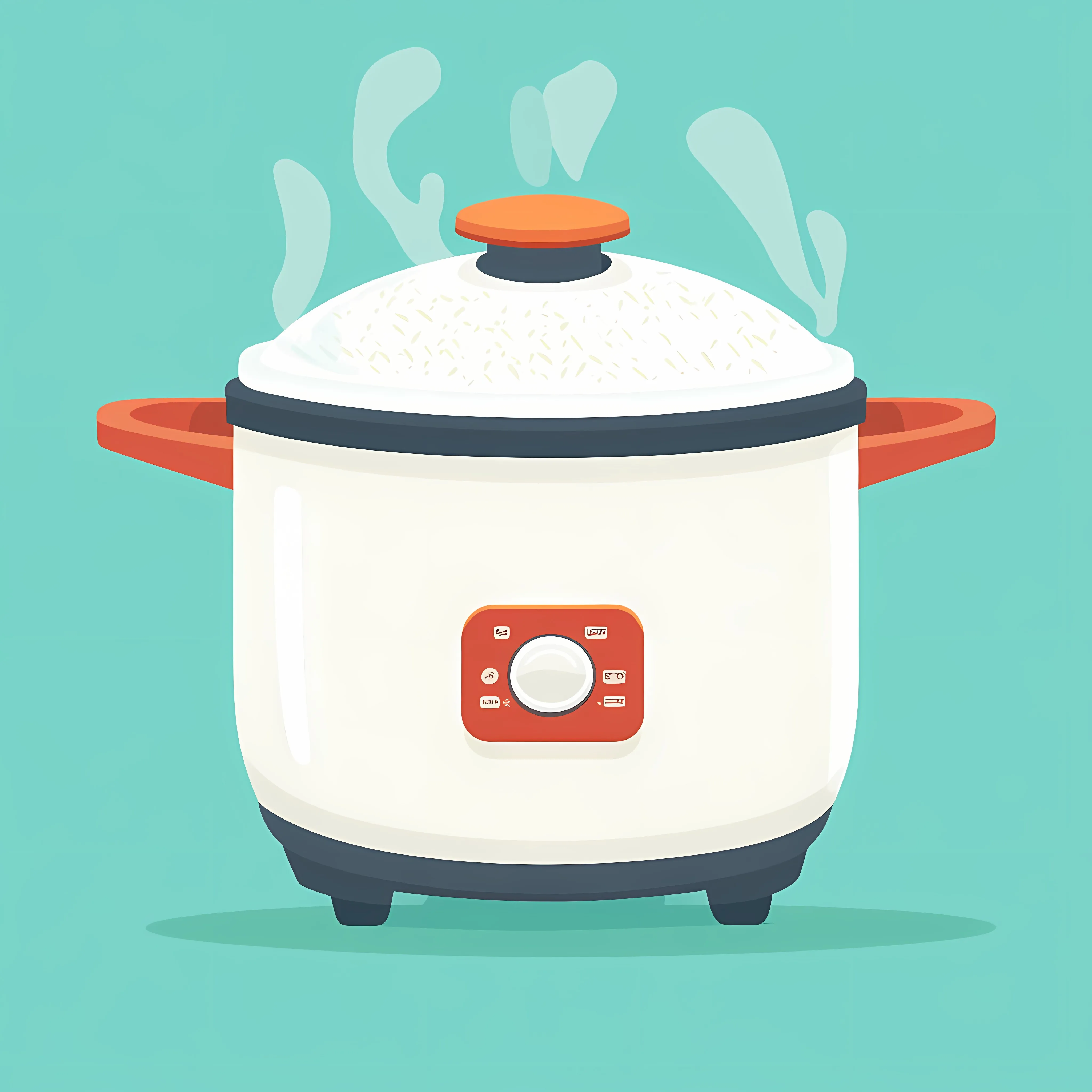 Electric Rice Cooker Flat Vector Illustration — free download from Dotvec