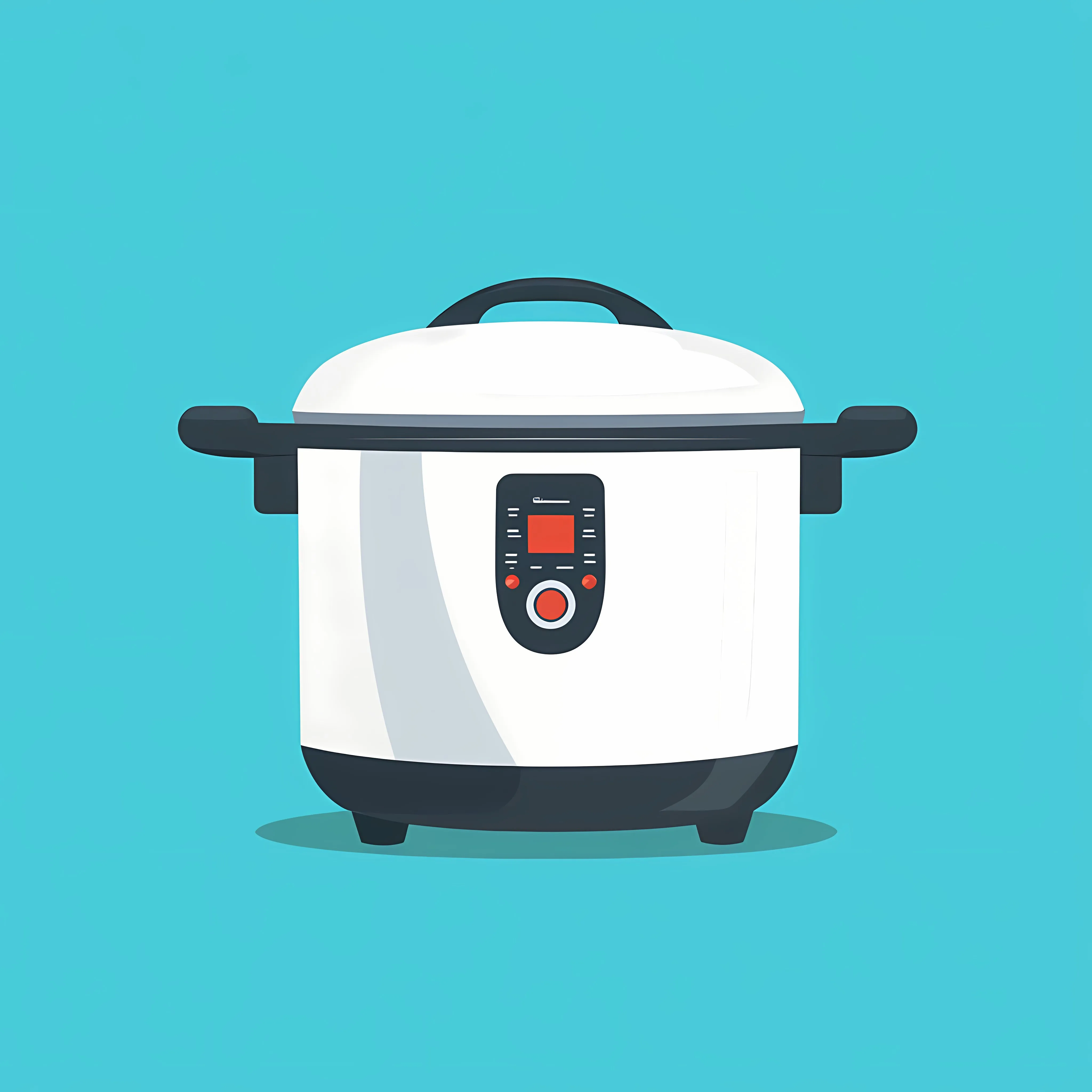 Electric Rice Cooker Flat Vector Illustration — free download from Dotvec