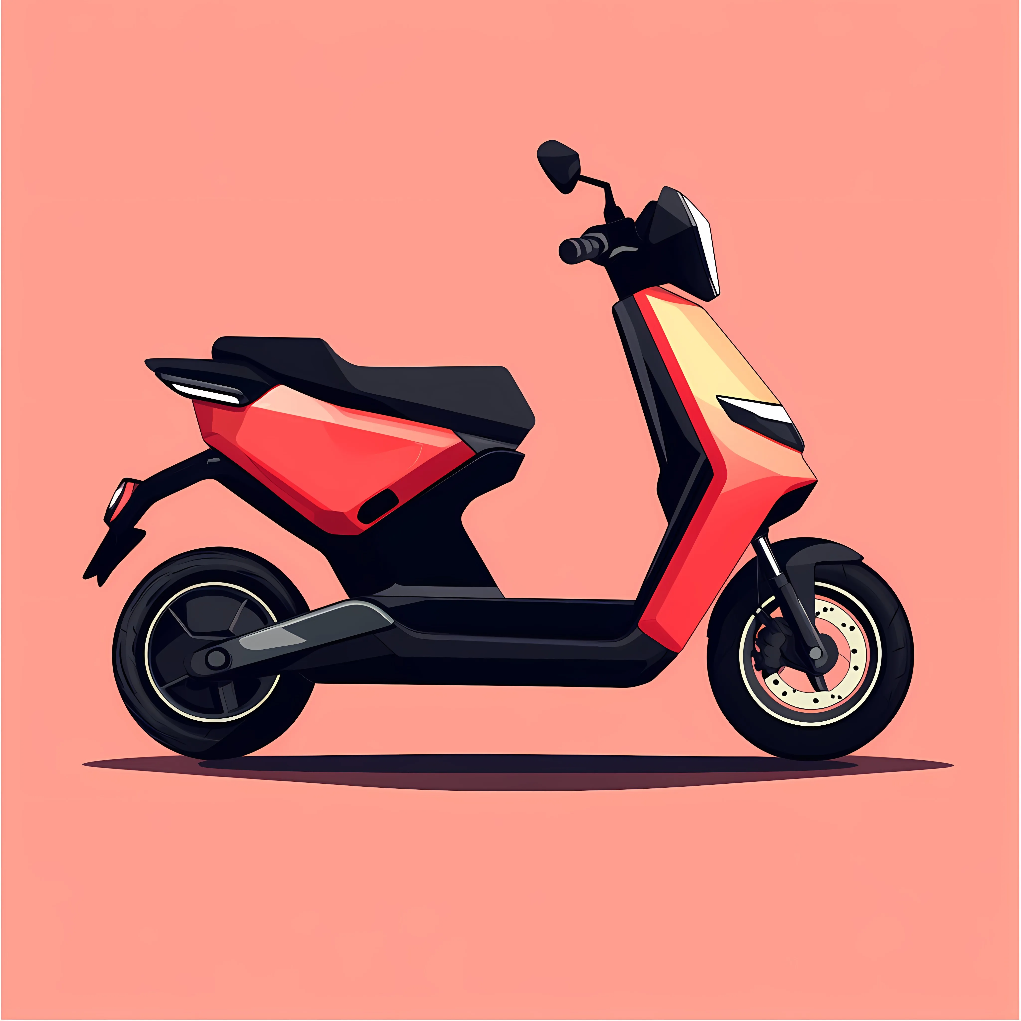 Electric Scooter Vector Illustration for Vehicles — free download from Dotvec