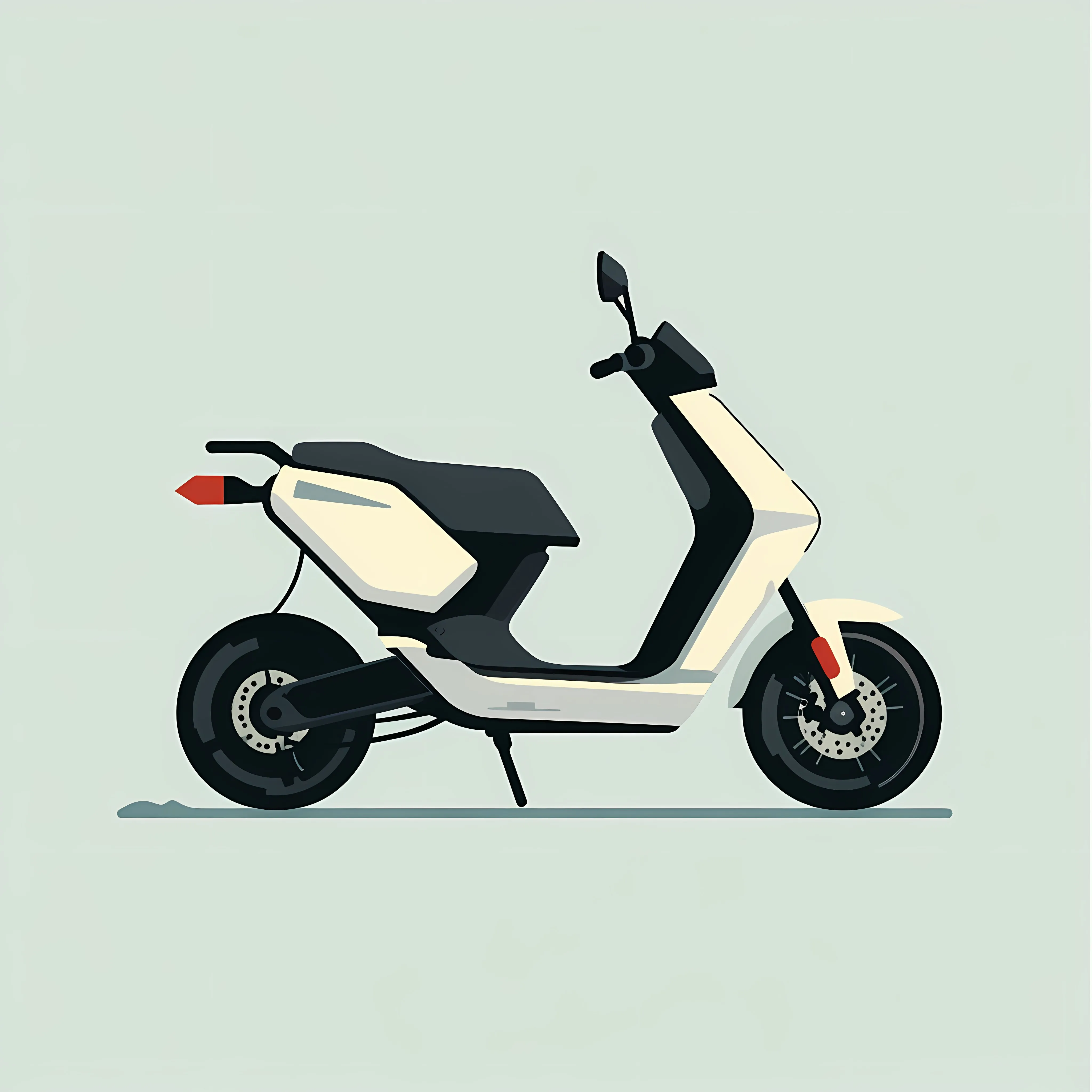 Flat Vector Electric Scooter Illustration — free download from Dotvec