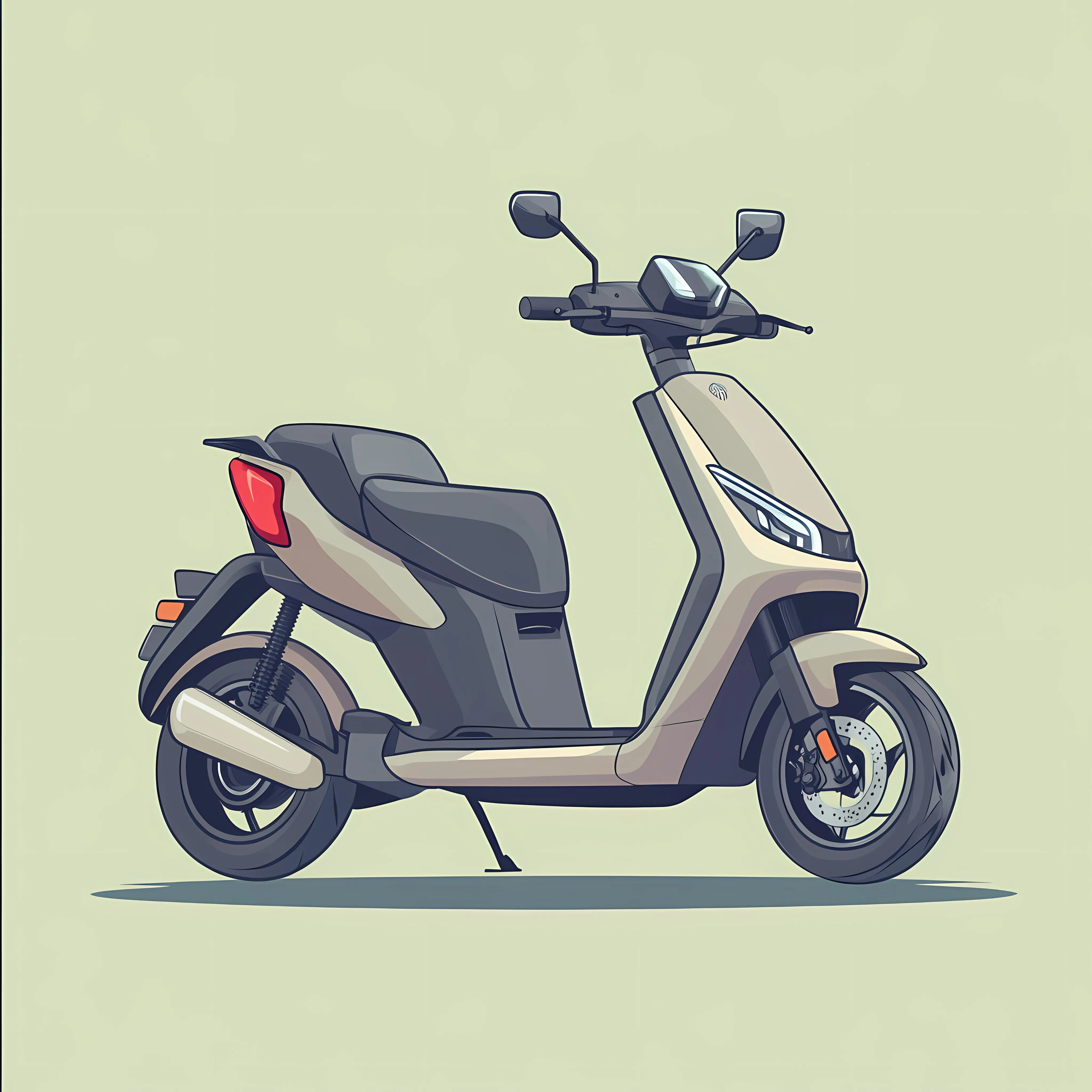 Electric Scooter Charging Flat Vector Illustration – free battery image from Dotvec