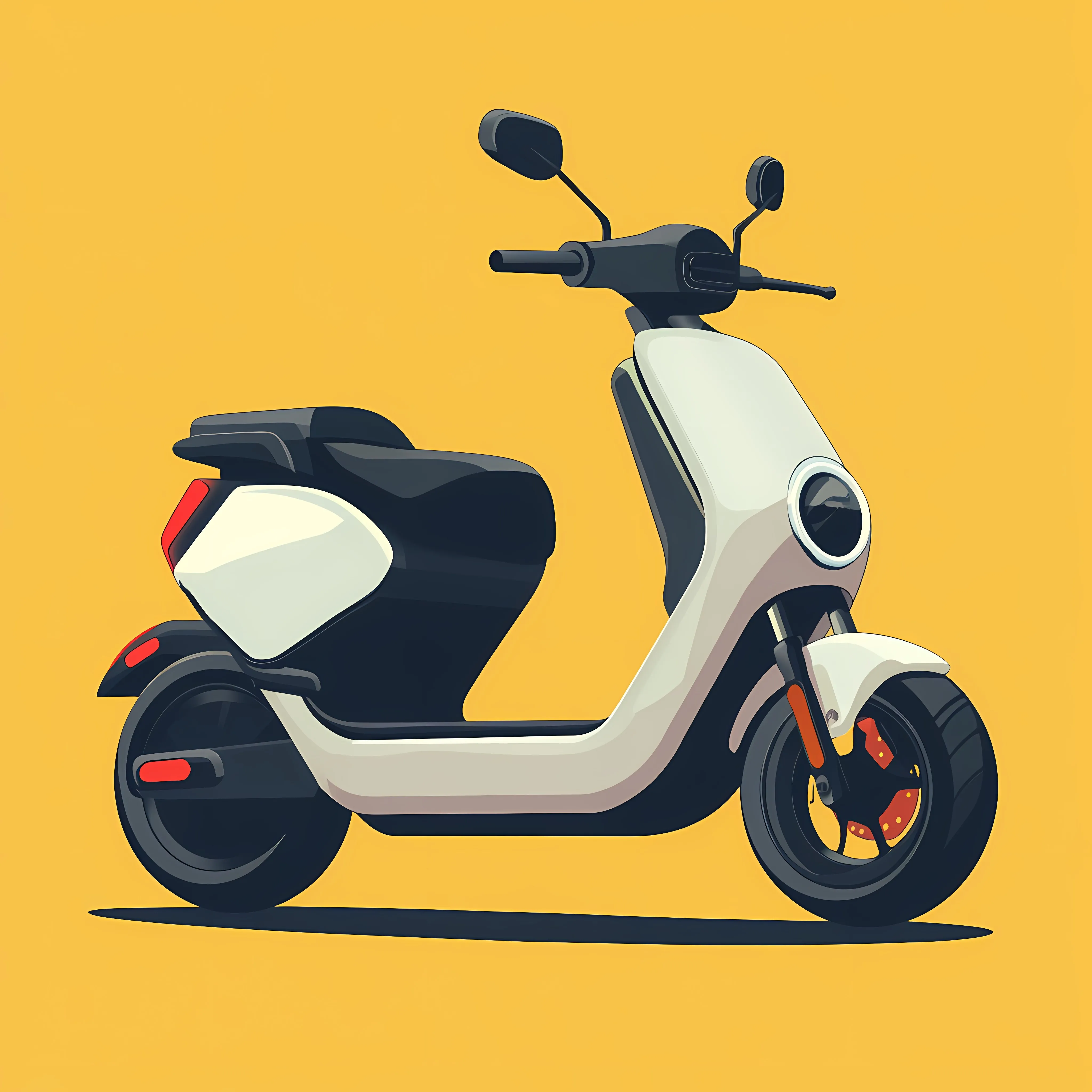 Electric Scooter Vector Illustration for Transport – free scooter design image from Dotvec