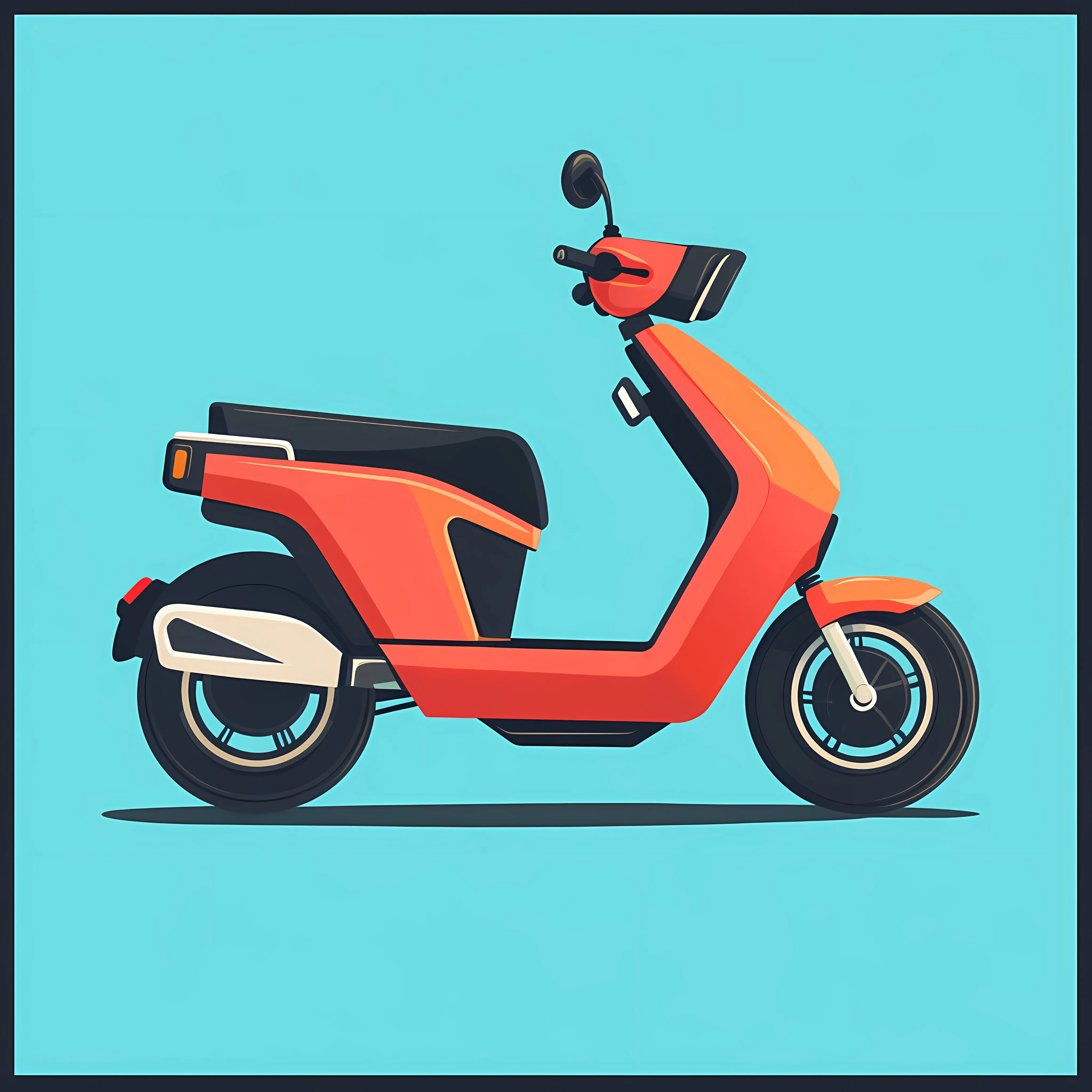 Electric Scooter Vector Illustration for Transportation — free download from Dotvec
