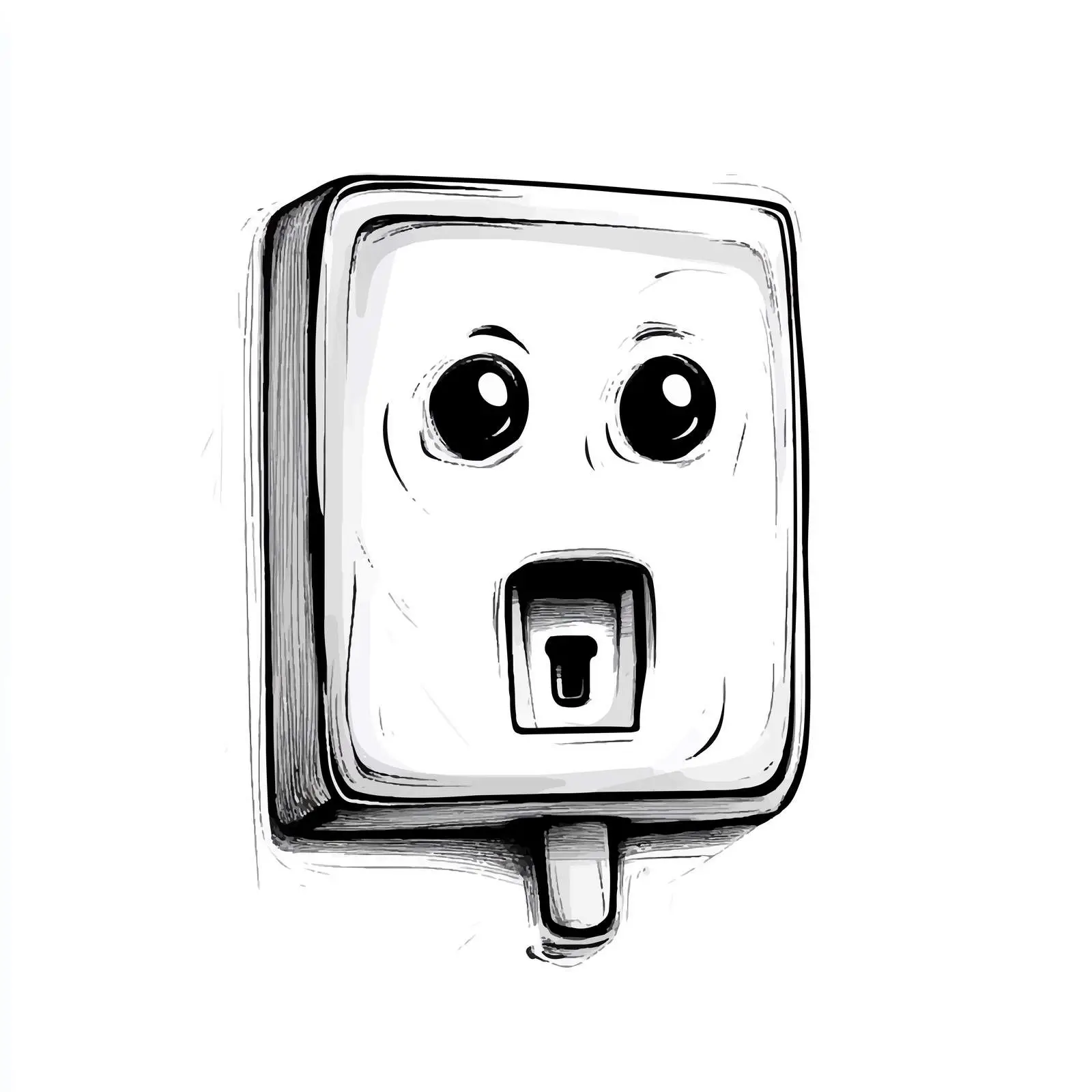 Cartoon Electric Socket and Plug Vector Illustration — free download from Dotvec