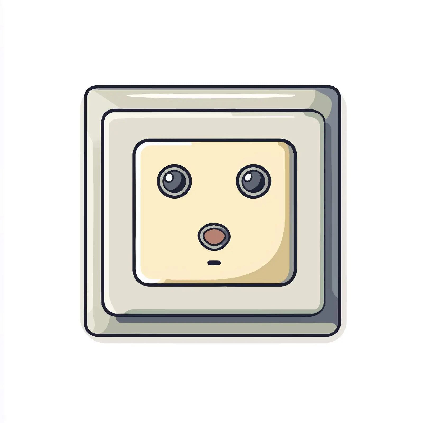 Hand-Drawn Cartoon Electric Socket Vector — free download from Dotvec