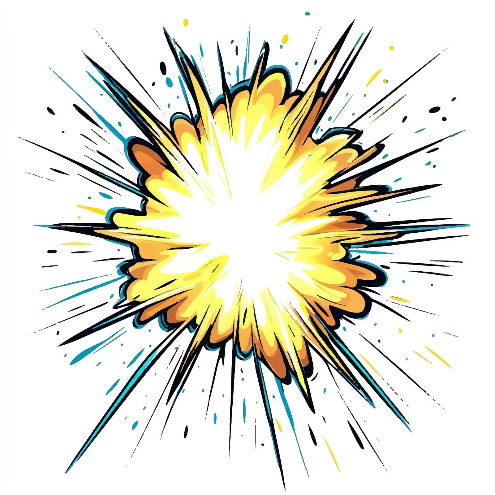 Hand-Drawn Electric Spark Cartoon Vector Illustration — free download from Dotvec