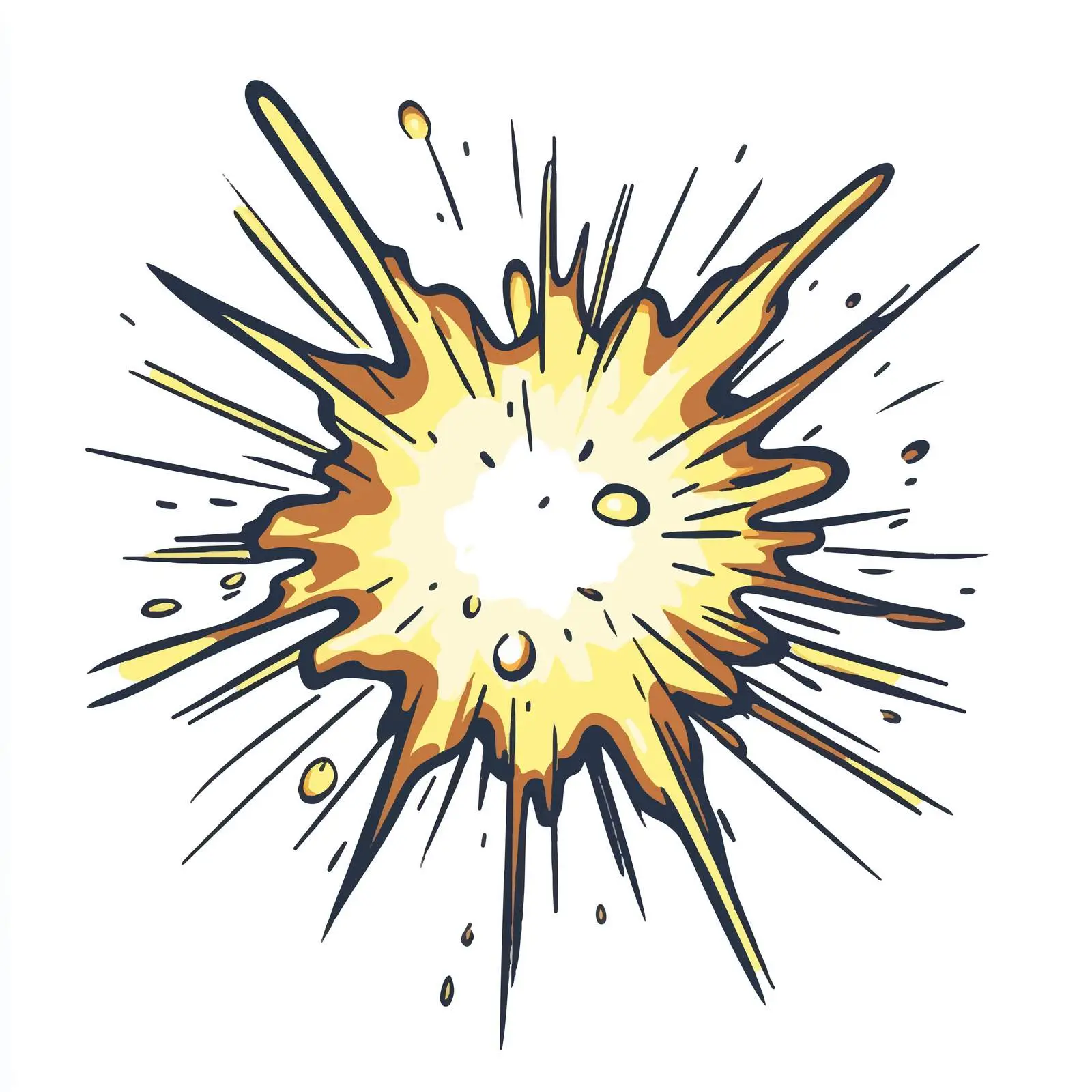 Hand-Drawn Electric Spark Cartoon Vector Illustration — free download from Dotvec