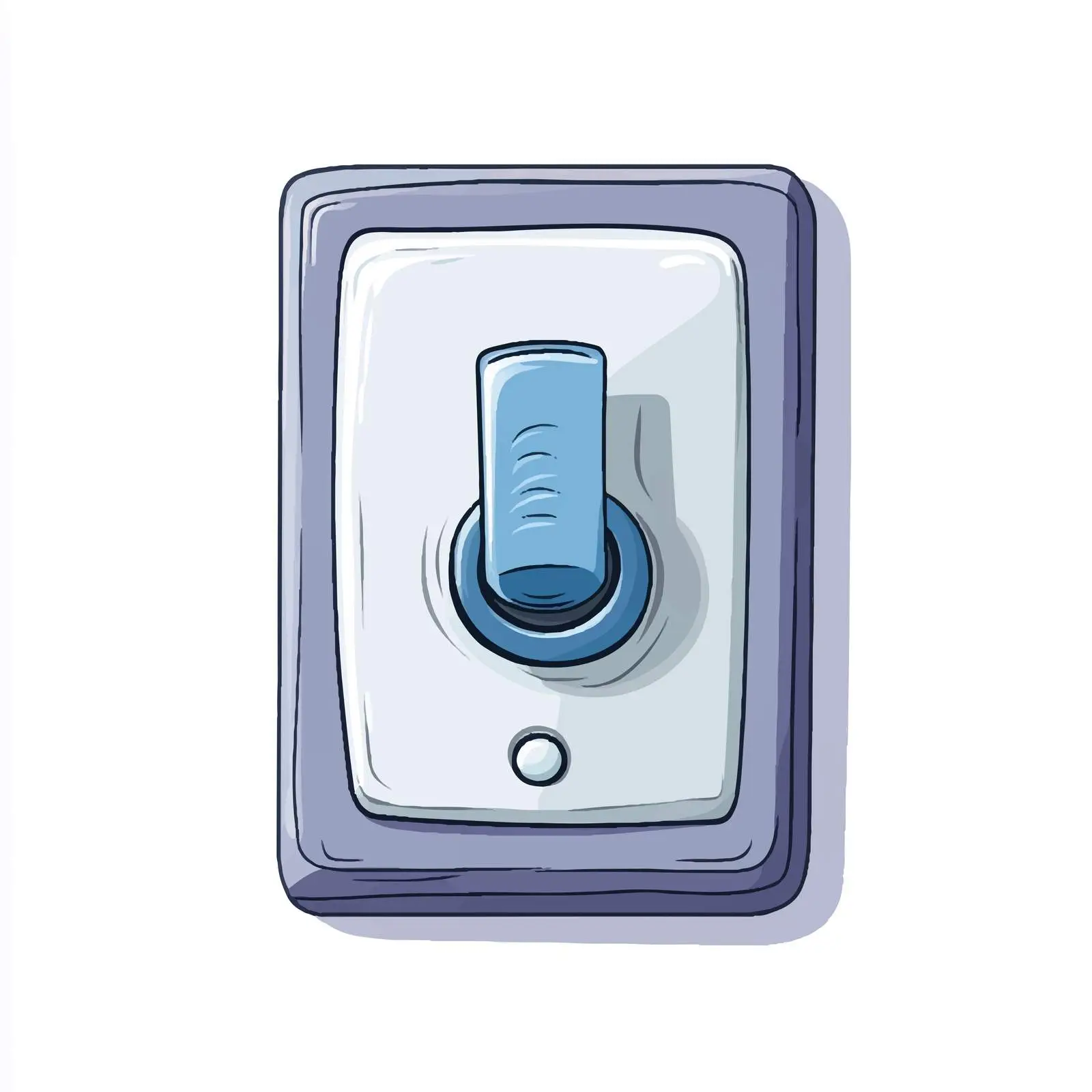 Hand-Drawn Cartoon Electric Switch Vector — free download from Dotvec