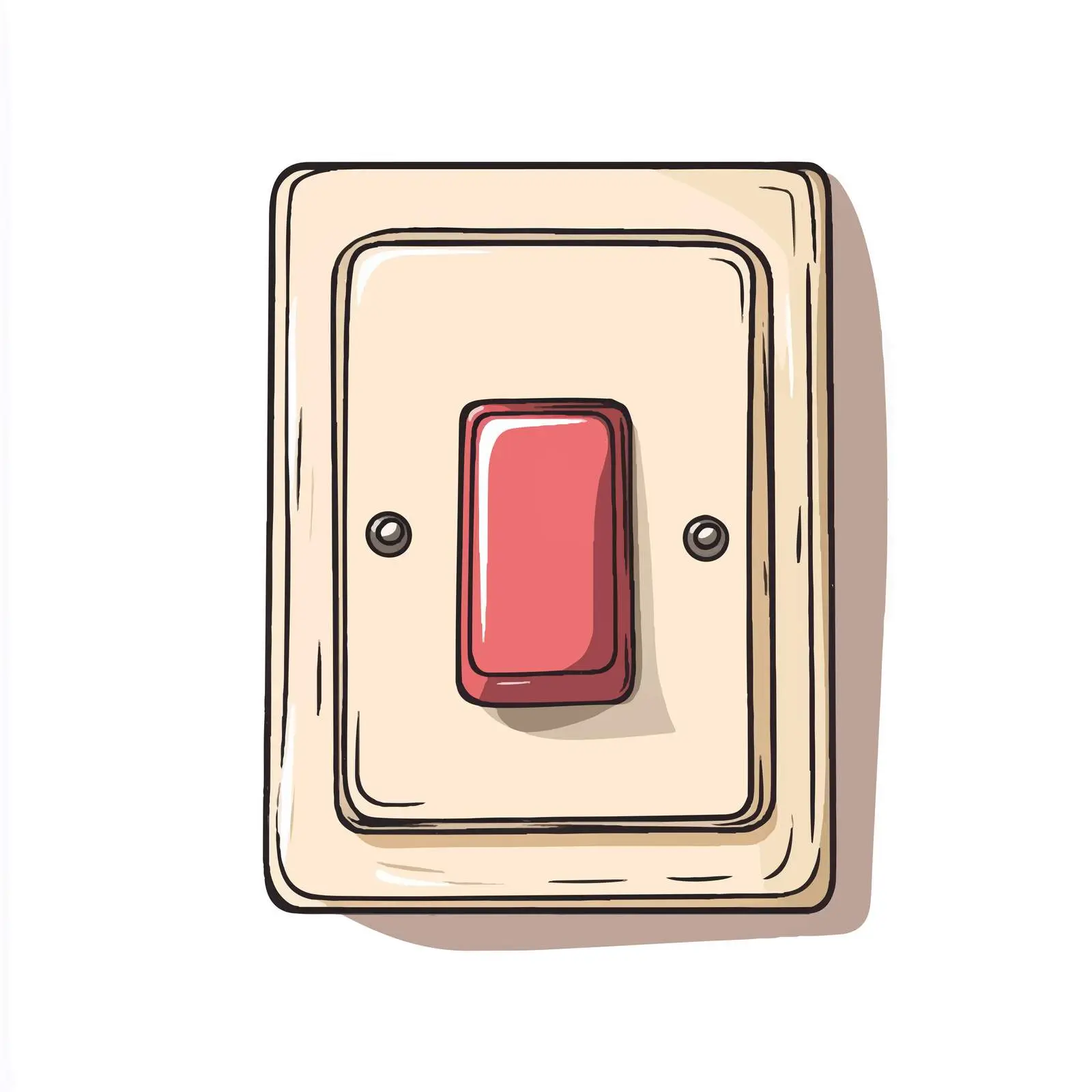 Cartoon Electric Switch Vector Illustration — free download from Dotvec