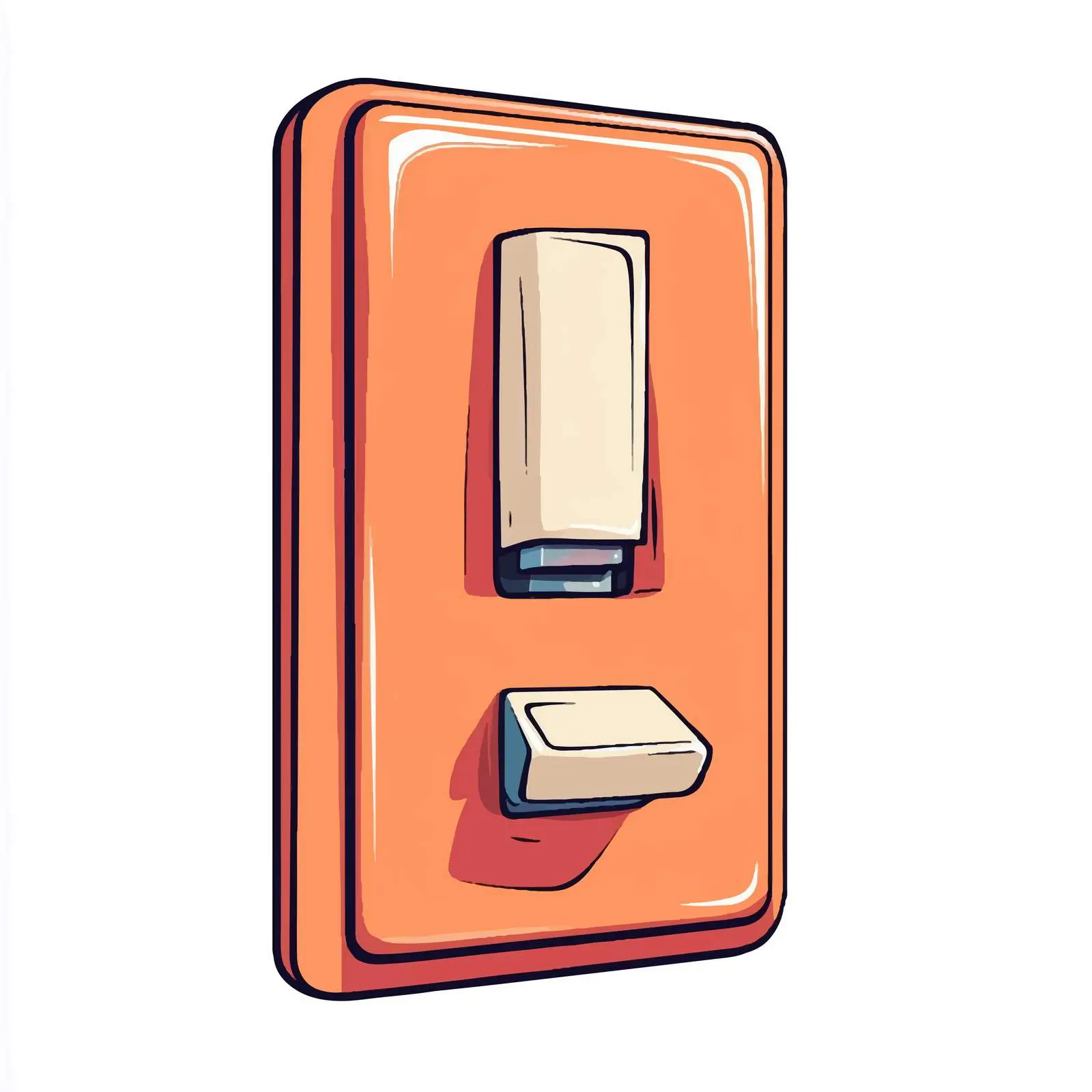 Hand-Drawn Cartoon Electric Switch Vector Illustration — free download from Dotvec