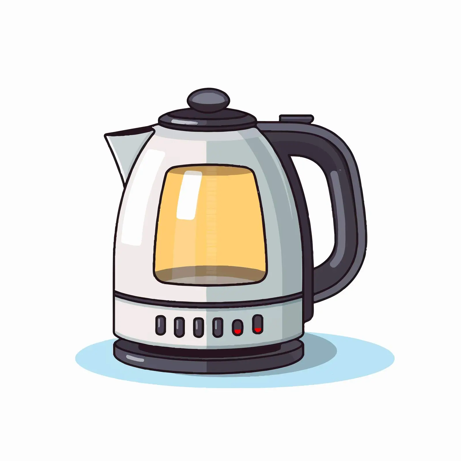 Electric Tea Kettle Circle Icon for Kitchens — free download from Dotvec