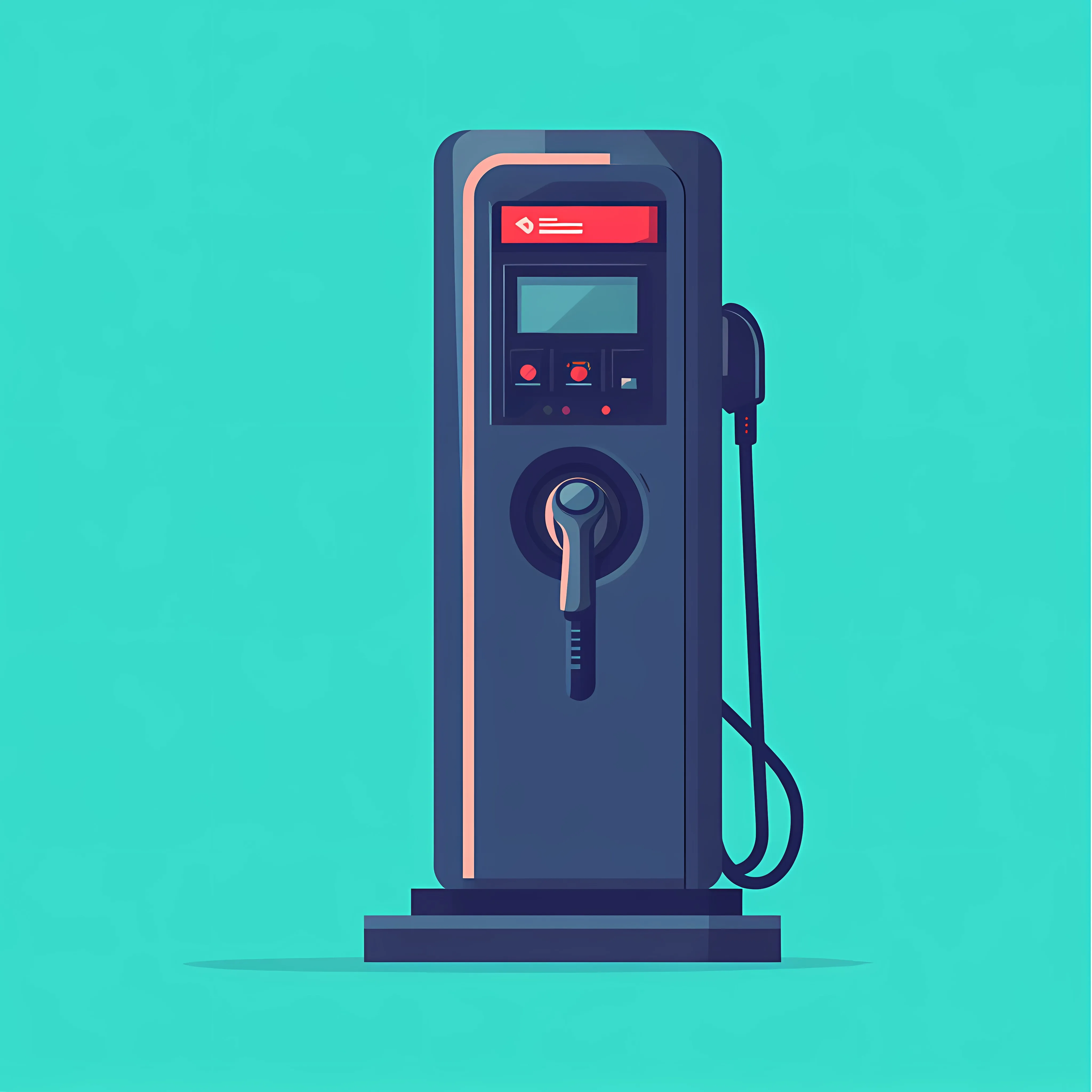 Electric Vehicle Charging Station Vector Illustration — free download from Dotvec