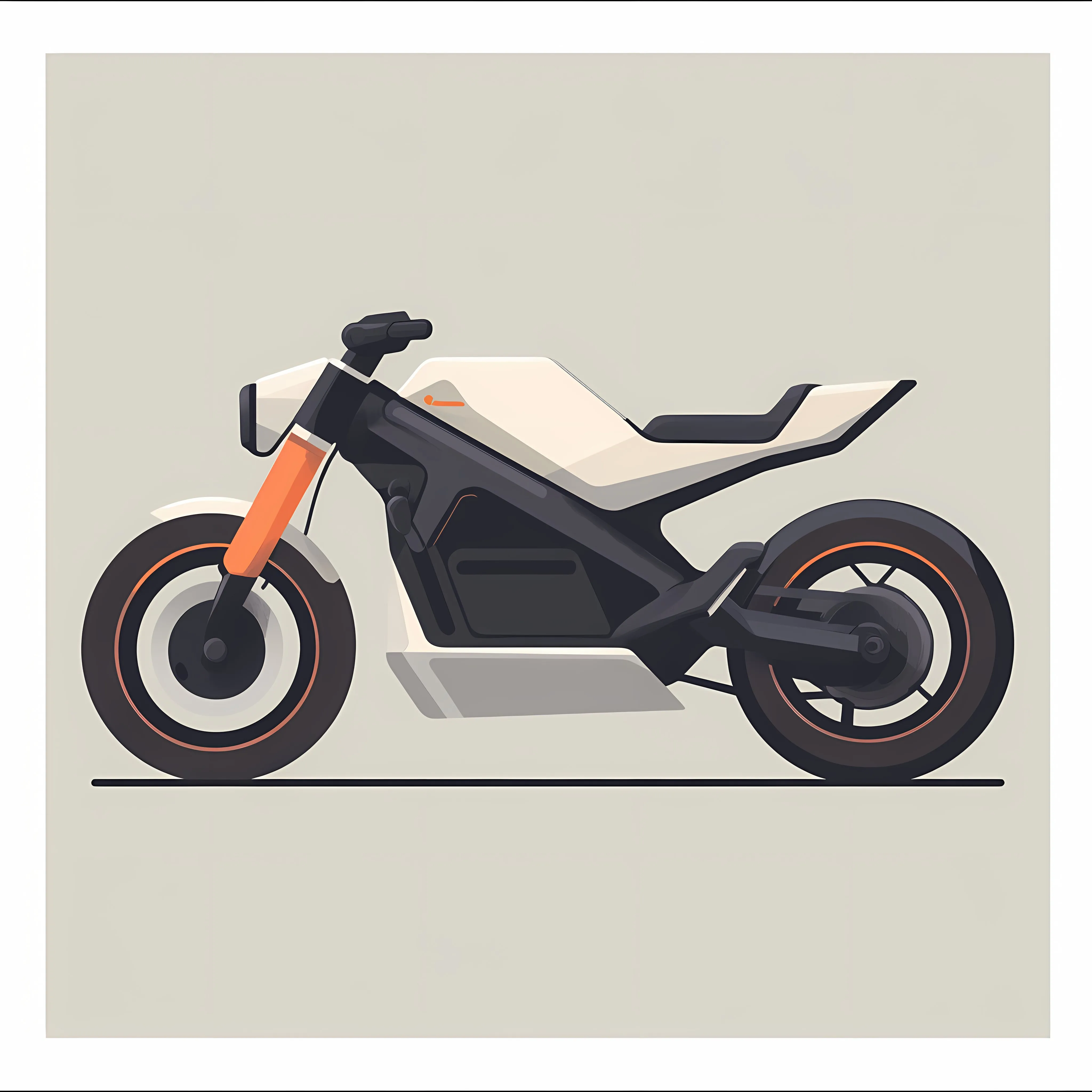 Electric Vehicle Motorcycle Vector Illustration — free download from Dotvec