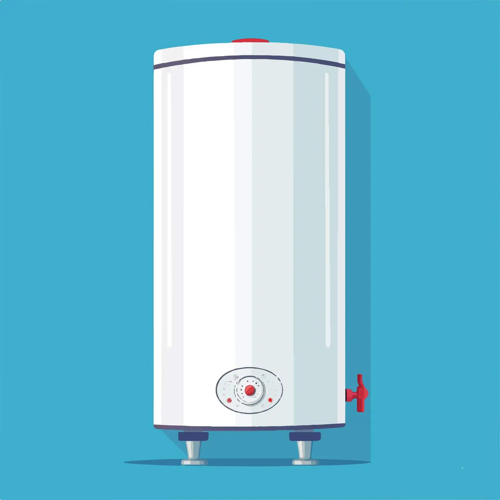 Flat Vector Illustration of Electric Water Heater — free download from Dotvec