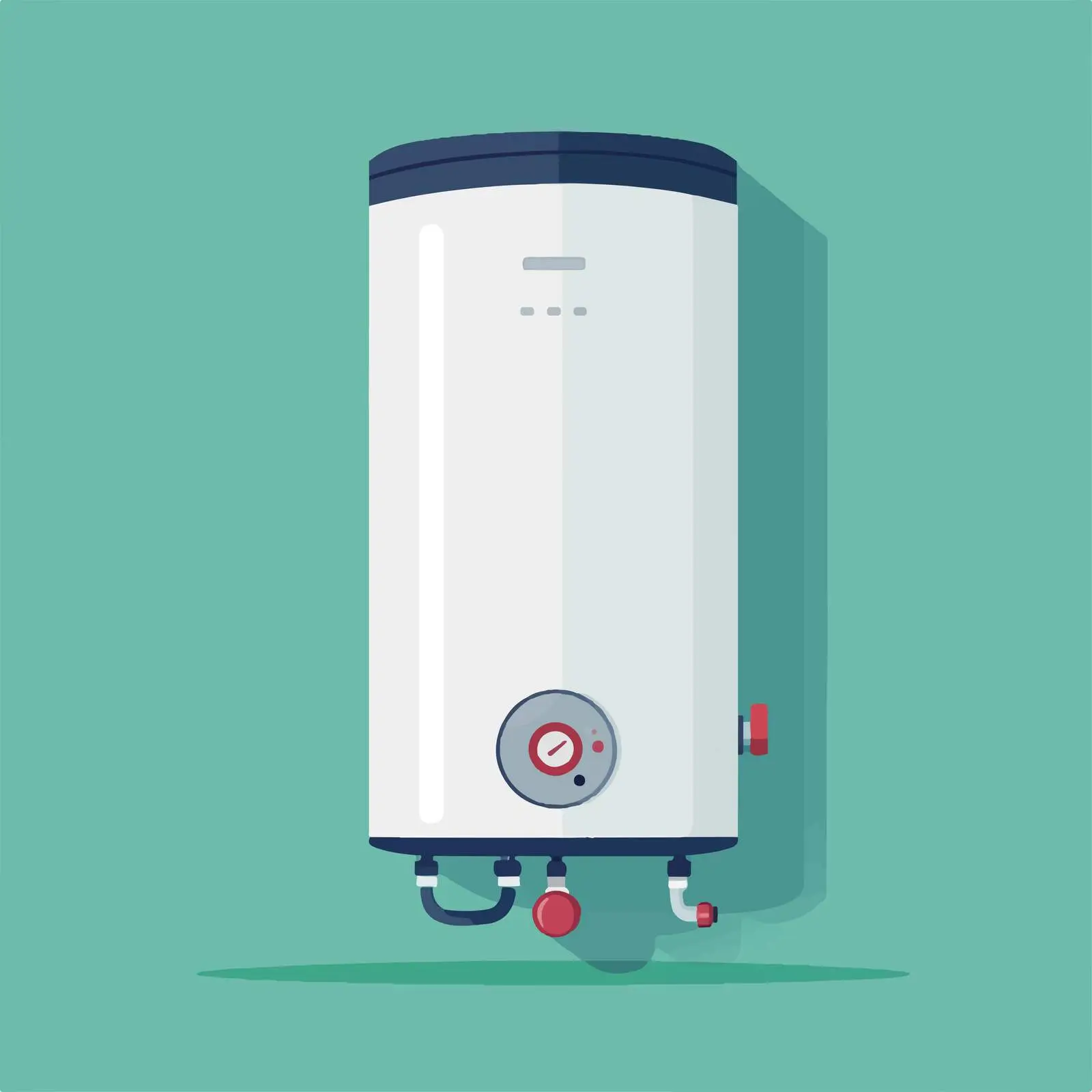 Flat Vector Illustration of Electric Water Heater — free download from Dotvec