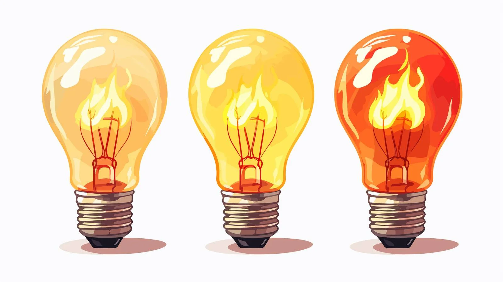 Electric Light Bulb Cartoon Vector Illustration — free download from Dotvec
