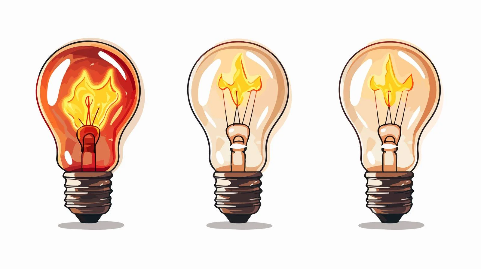 Electric Light Bulb Cartoon Vector Illustration — free download from Dotvec