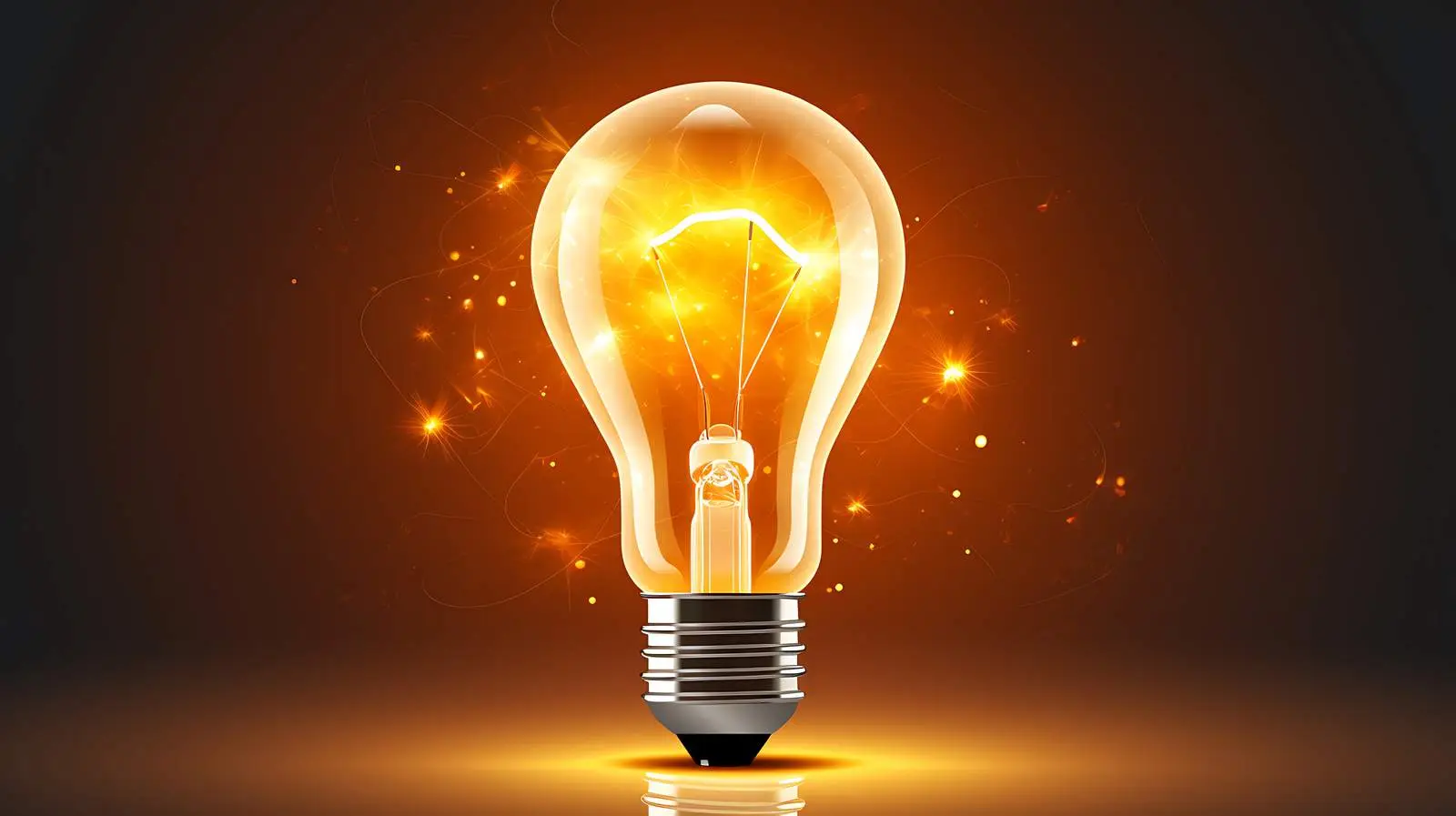 Electric Circuit Light Bulb Illuminated — free download from Dotvec