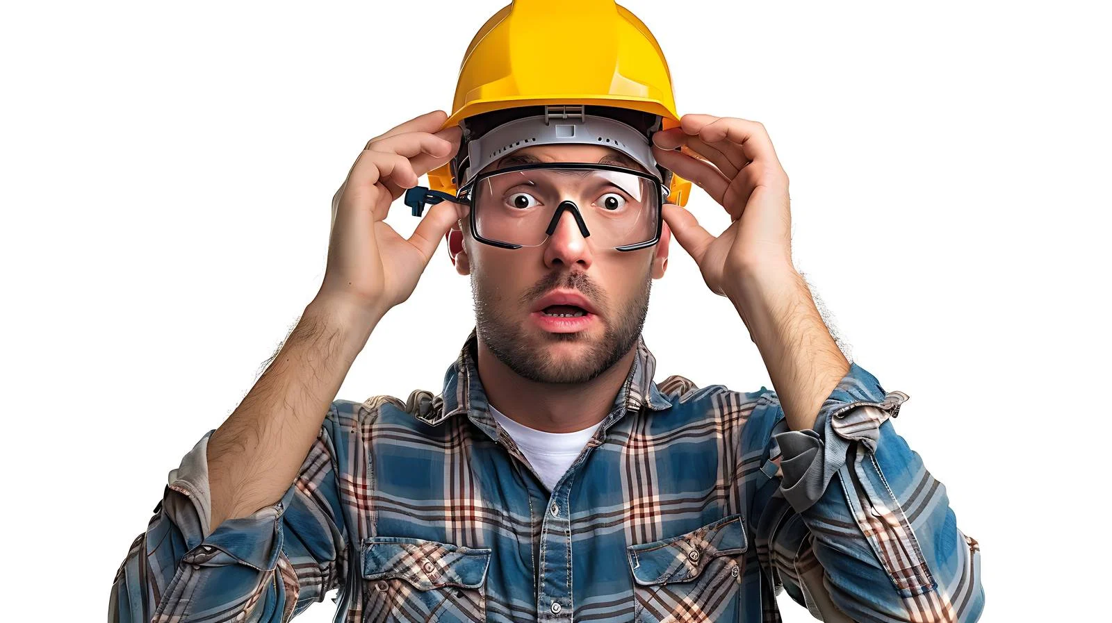 Electrician Wearing Safety Glasses — free download from Dotvec