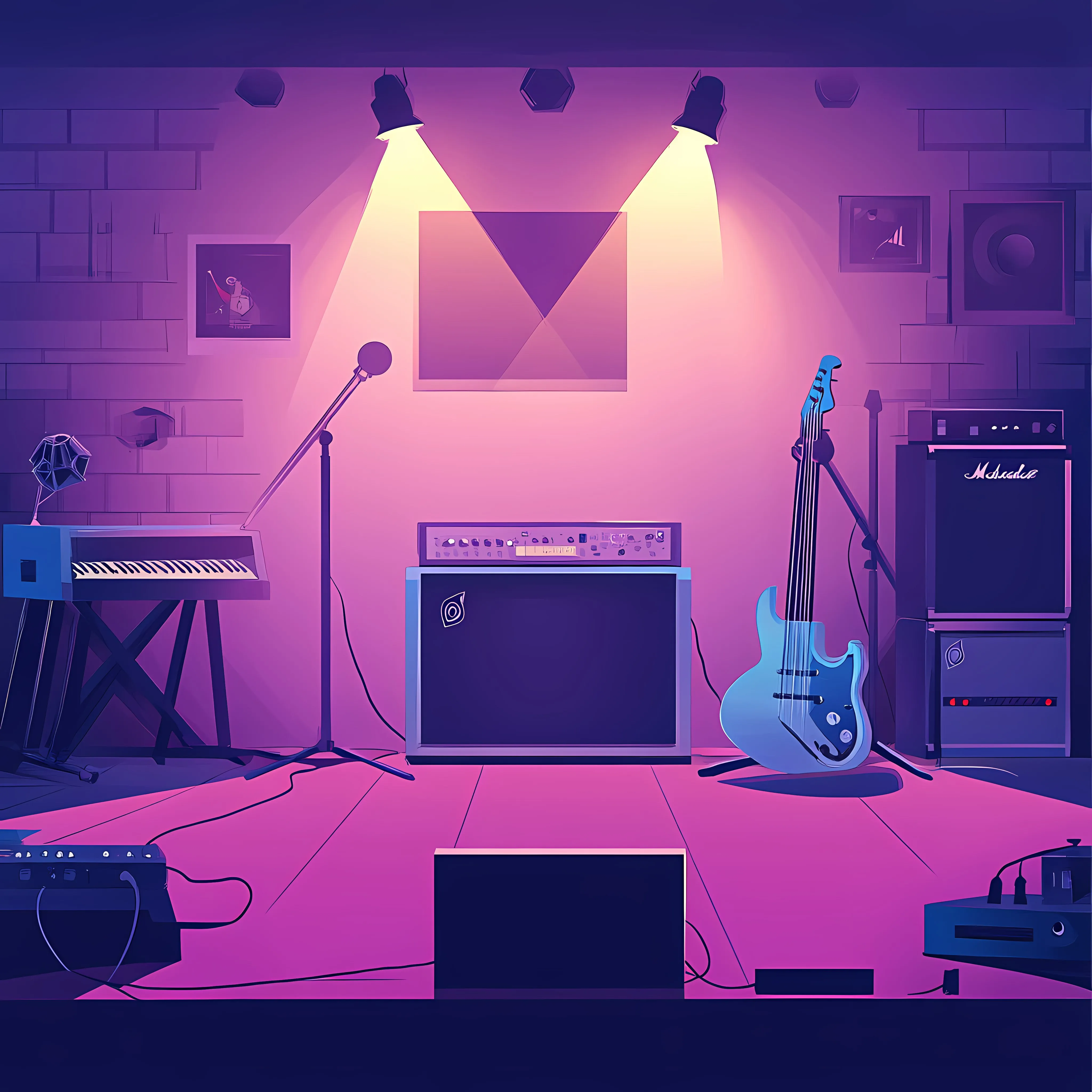 Electricity Lights Up Modern Man Cave with Music — free download from Dotvec