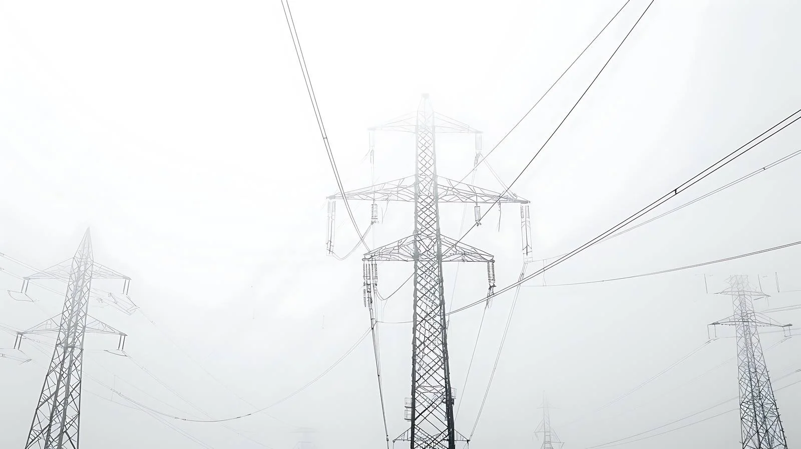 Electricity Transmission Isolated on White Background — free download from Dotvec