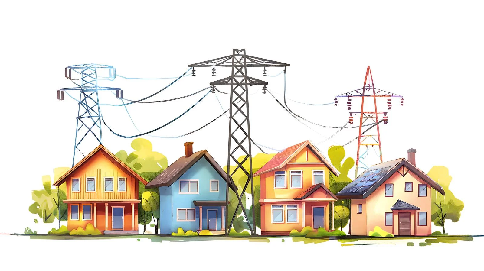 Power Distribution to Homes — free download from Dotvec