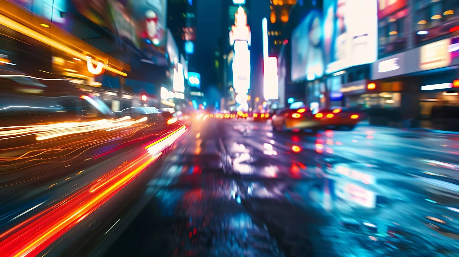 Night Trails of New York City Lights — free download from Dotvec