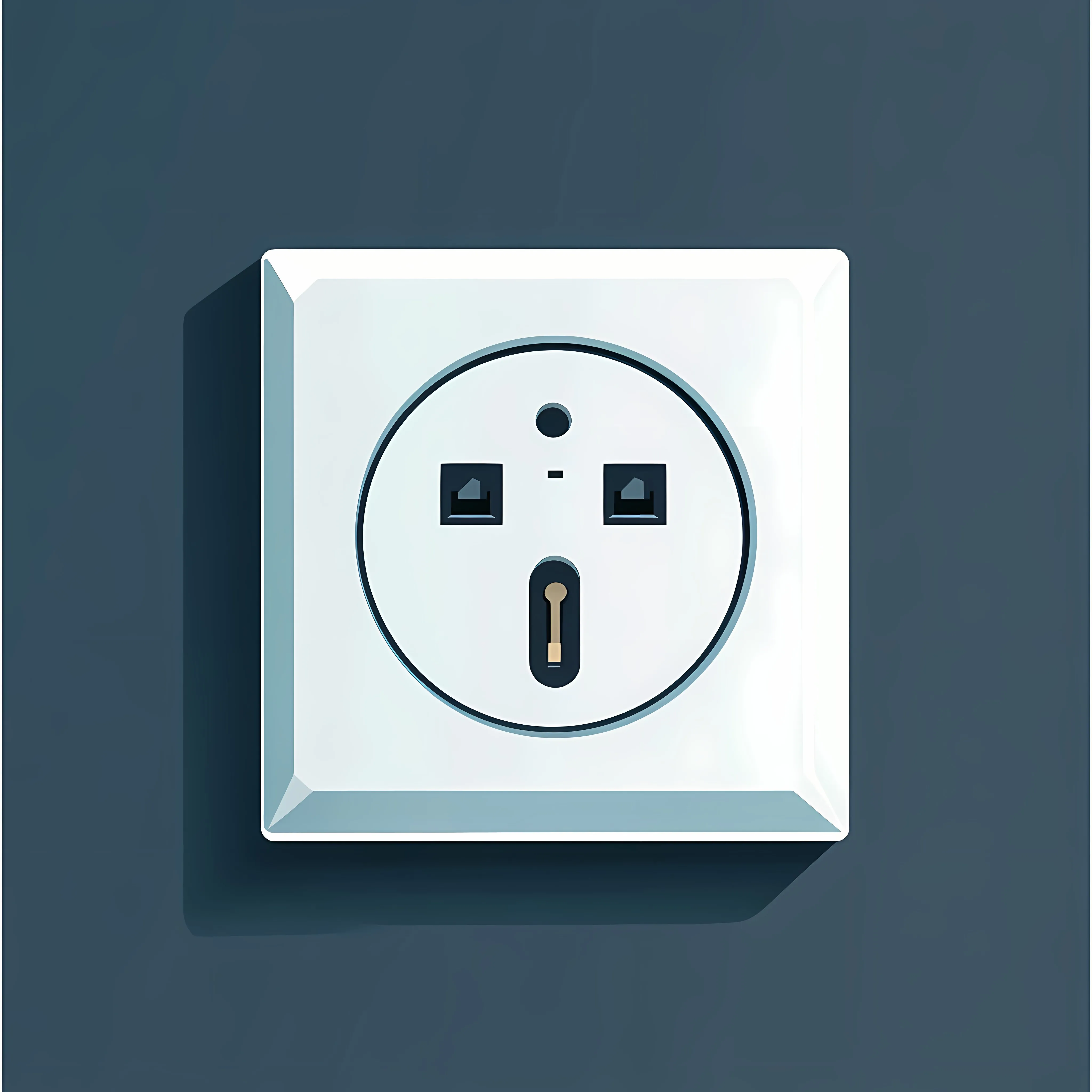 Flat Vector Illustration of Electronic Plug Socket — free download from Dotvec