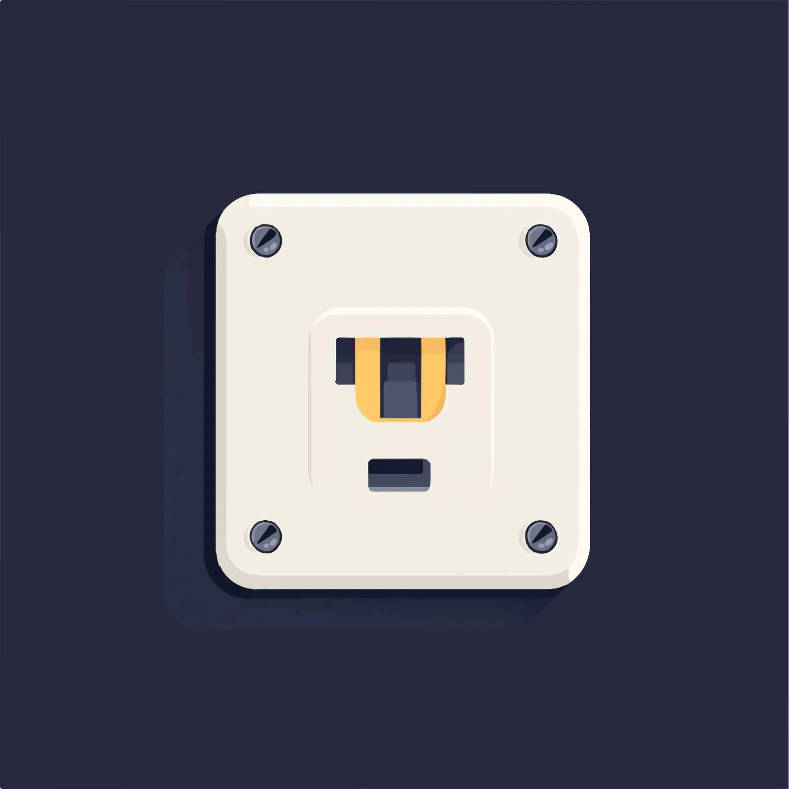 Flat Vector Illustration of Electronic Plug Socket — free download from Dotvec