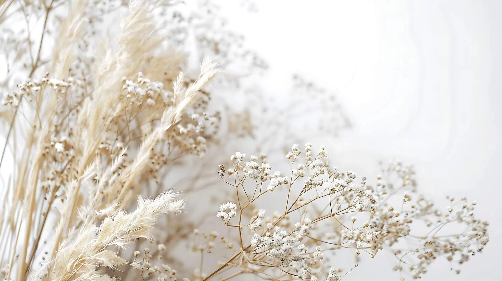 Elegant Boho Dried Grass Flower Composition — free download from Dotvec
