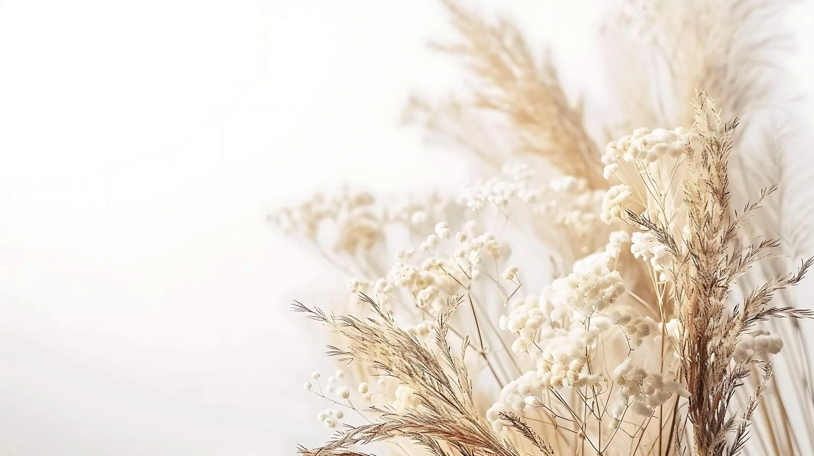 Elegant Boho Dried Grass Flower Composition — free download from Dotvec