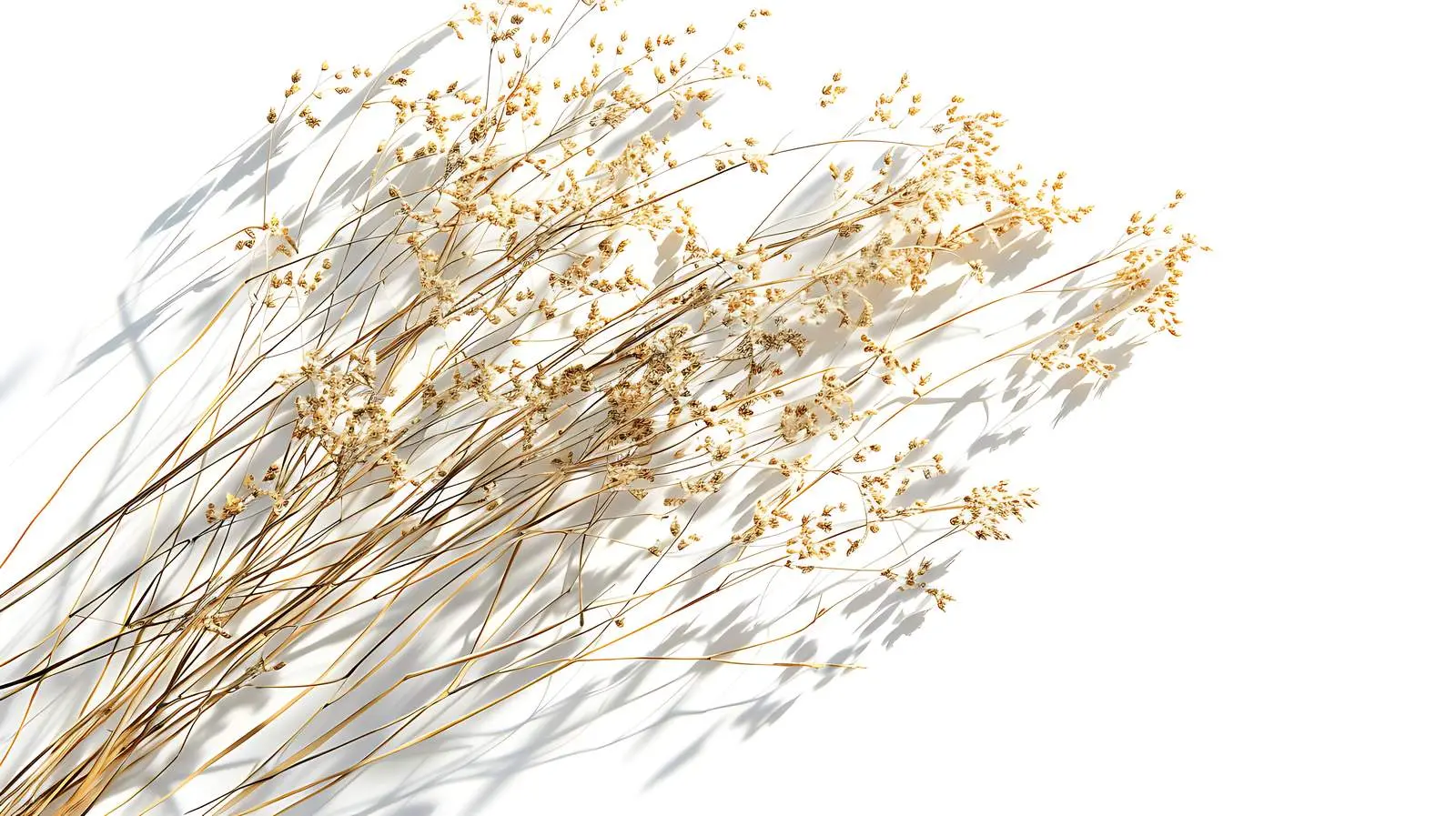Elegant Dried Grass with Sunlight Shadows – free dried grass image from Dotvec