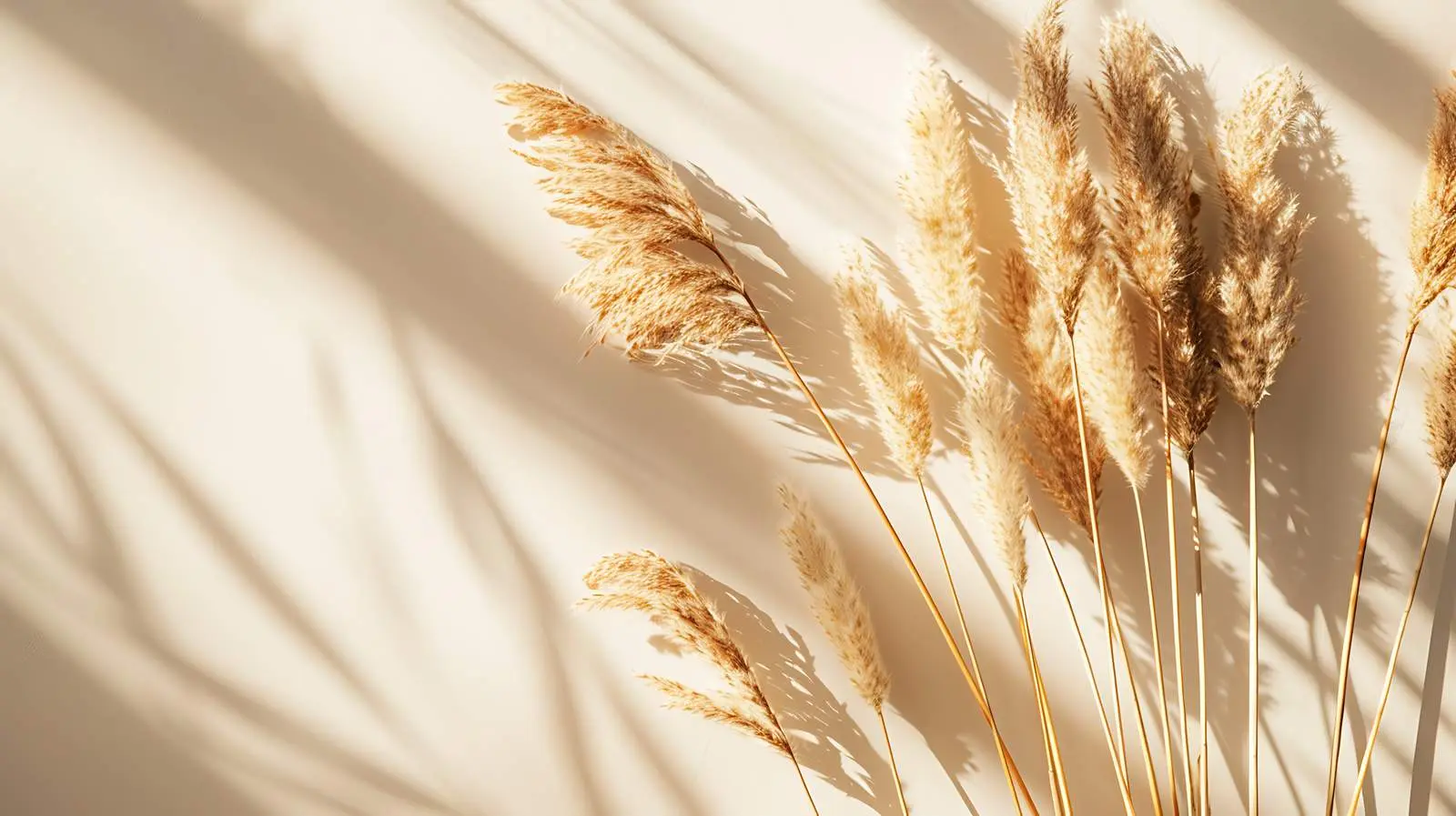 Elegant Dried Rabbit Tail and Pampas Grass Stems — free download from Dotvec