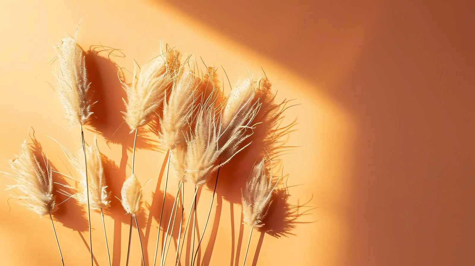 Elegant Dried Rabbit Tail Grass in Sunlight – free kiss image from Dotvec