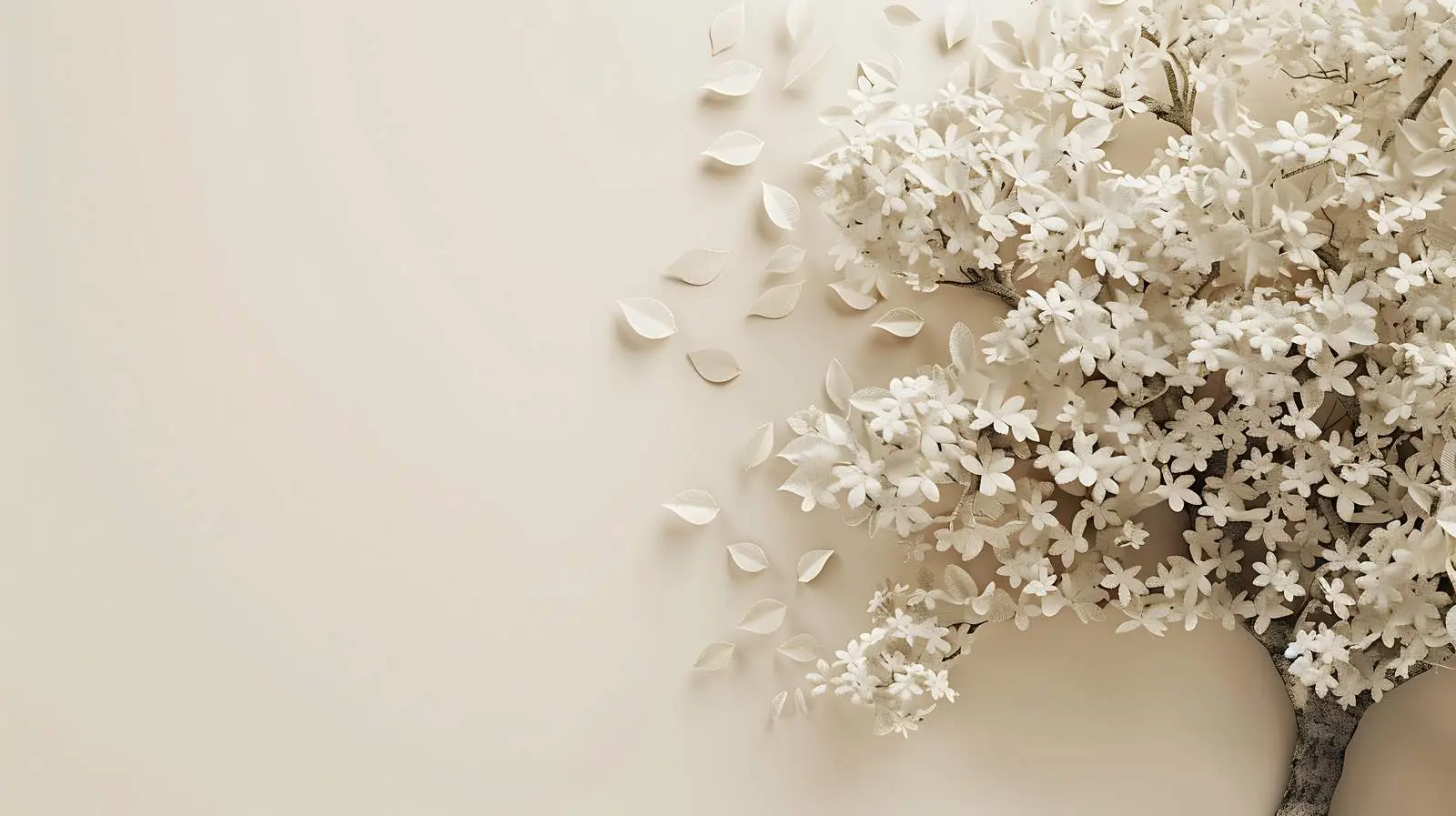 Elegant Tree with Flowers and Leaves – free elegant tree image from Dotvec