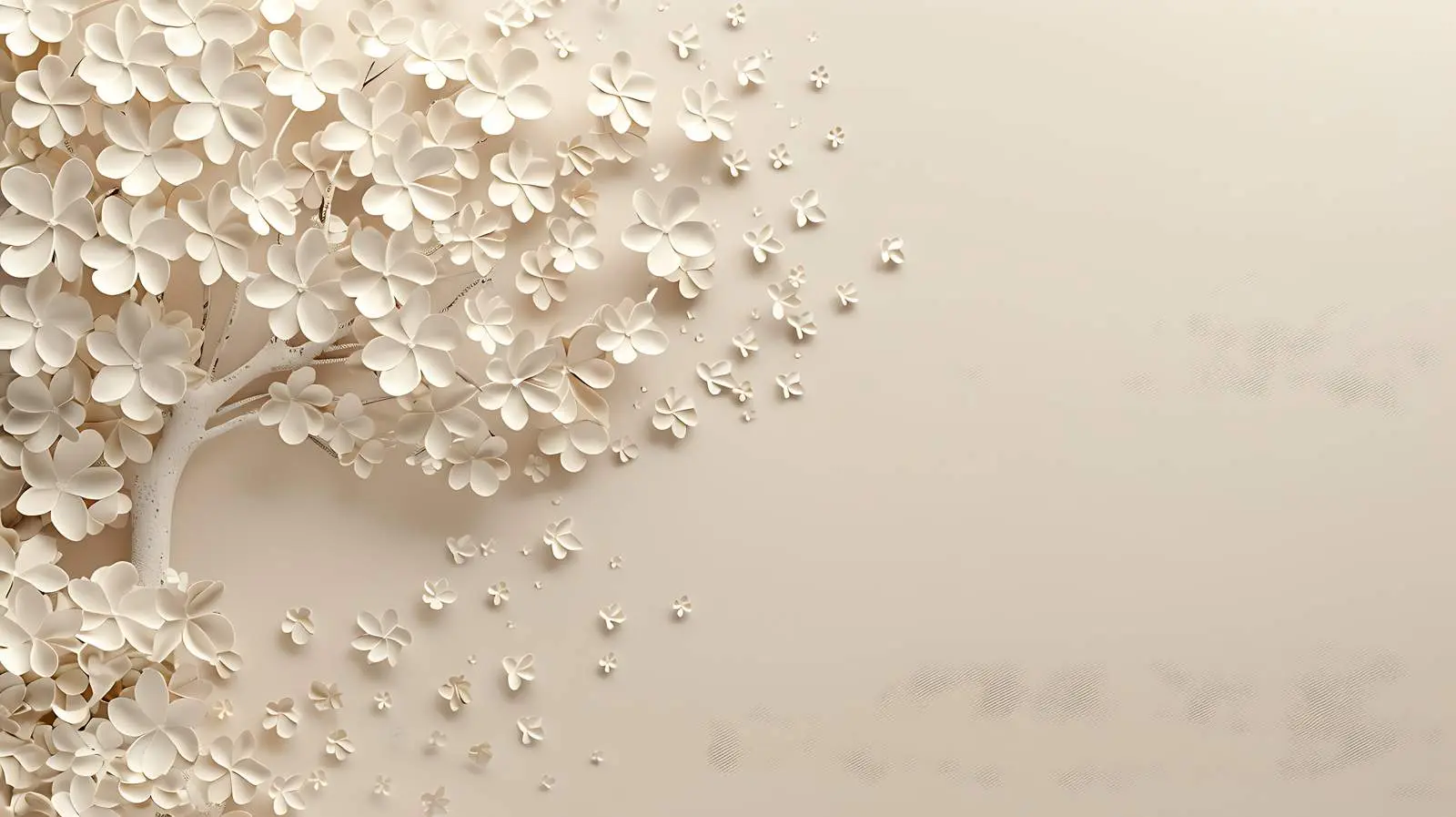 Elegant Tree with Flowers and Leaves — free download from Dotvec