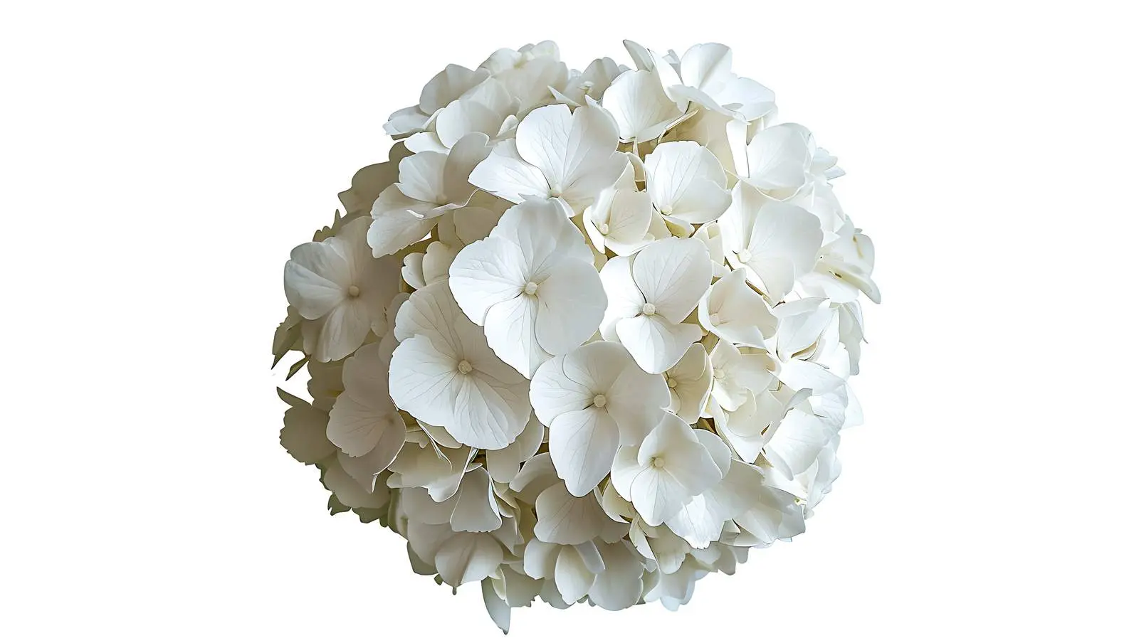 Elegant White Hydrangea Flower Head Isolated — free download from Dotvec