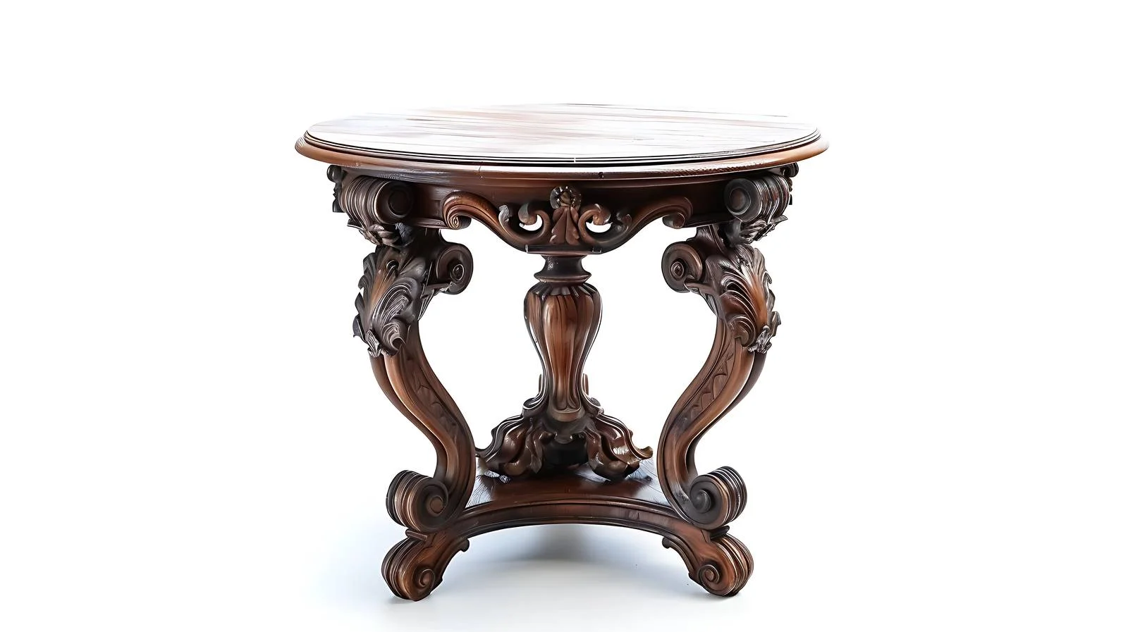 Exquisite Victorian Side Table on White Background — free download from Dotvec