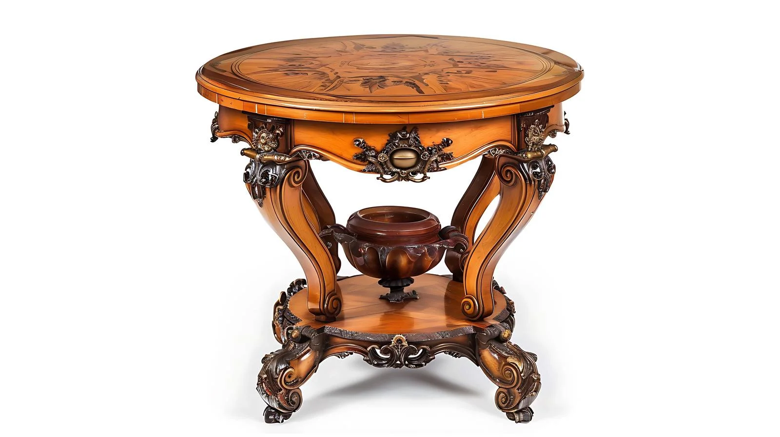 Exquisite Victorian Side Table on White — free download from Dotvec