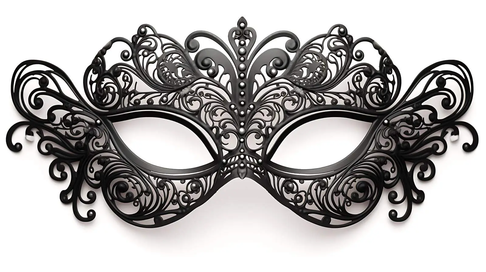 Black Lace Masquerade Carnival Mask — free download from Dotvec