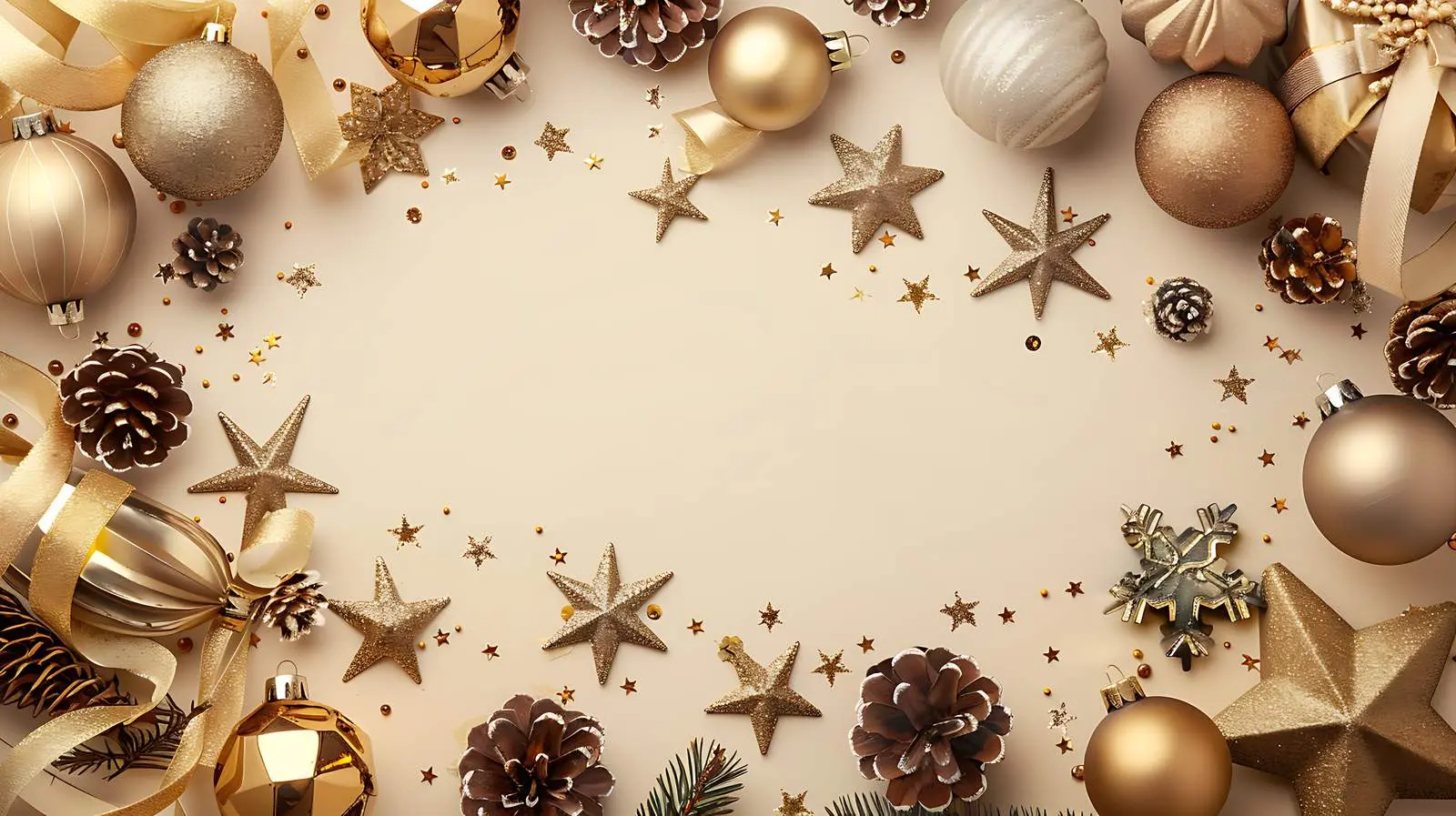 Elegant Christmas Mockup Frame with Blank Space – free prints image from Dotvec