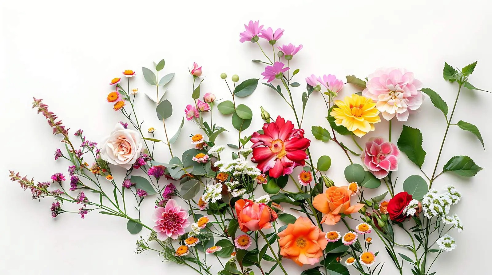 Elegant Flower Bouquet on White Background — free download from Dotvec