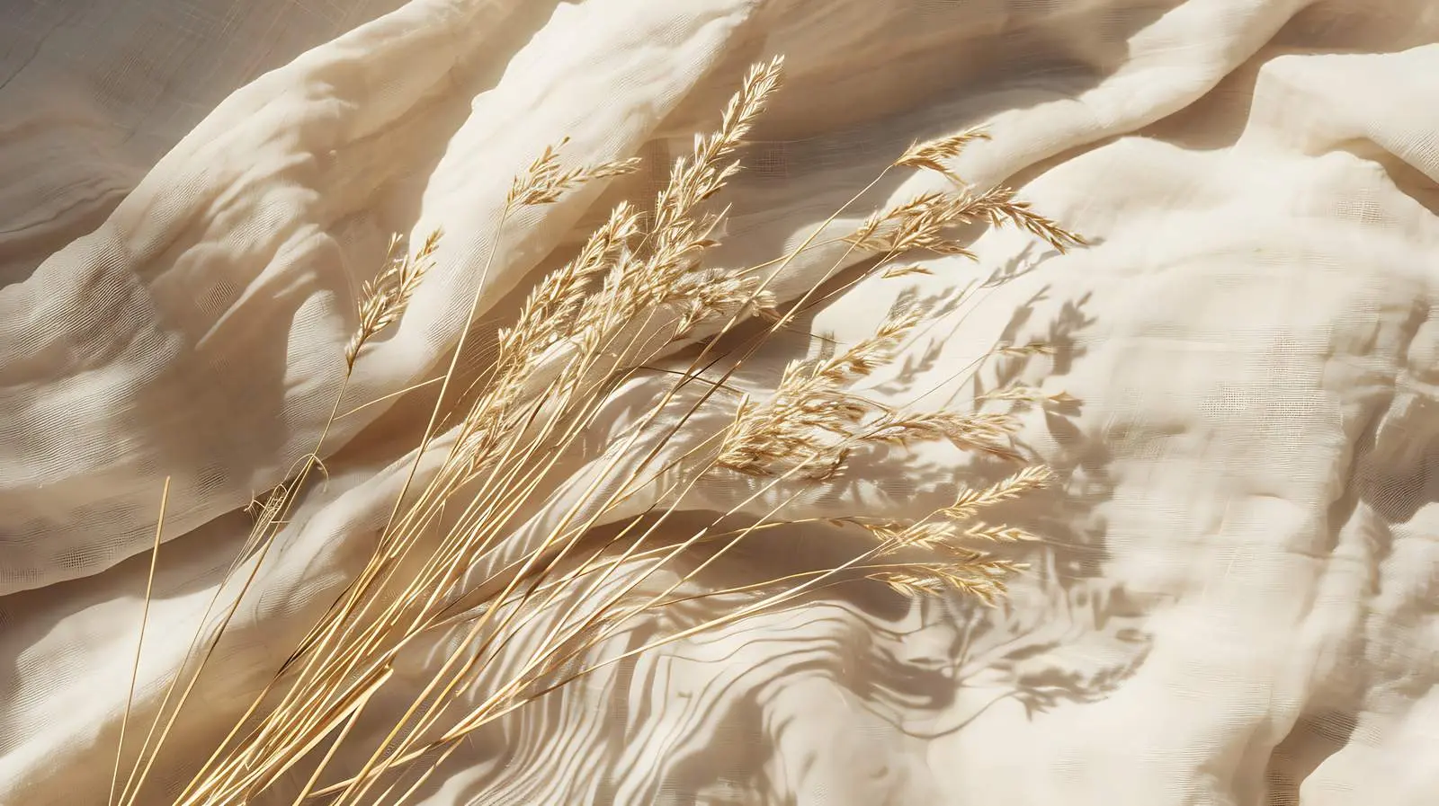 Dried Grass Stalks in Warm Sunlight — free download from Dotvec