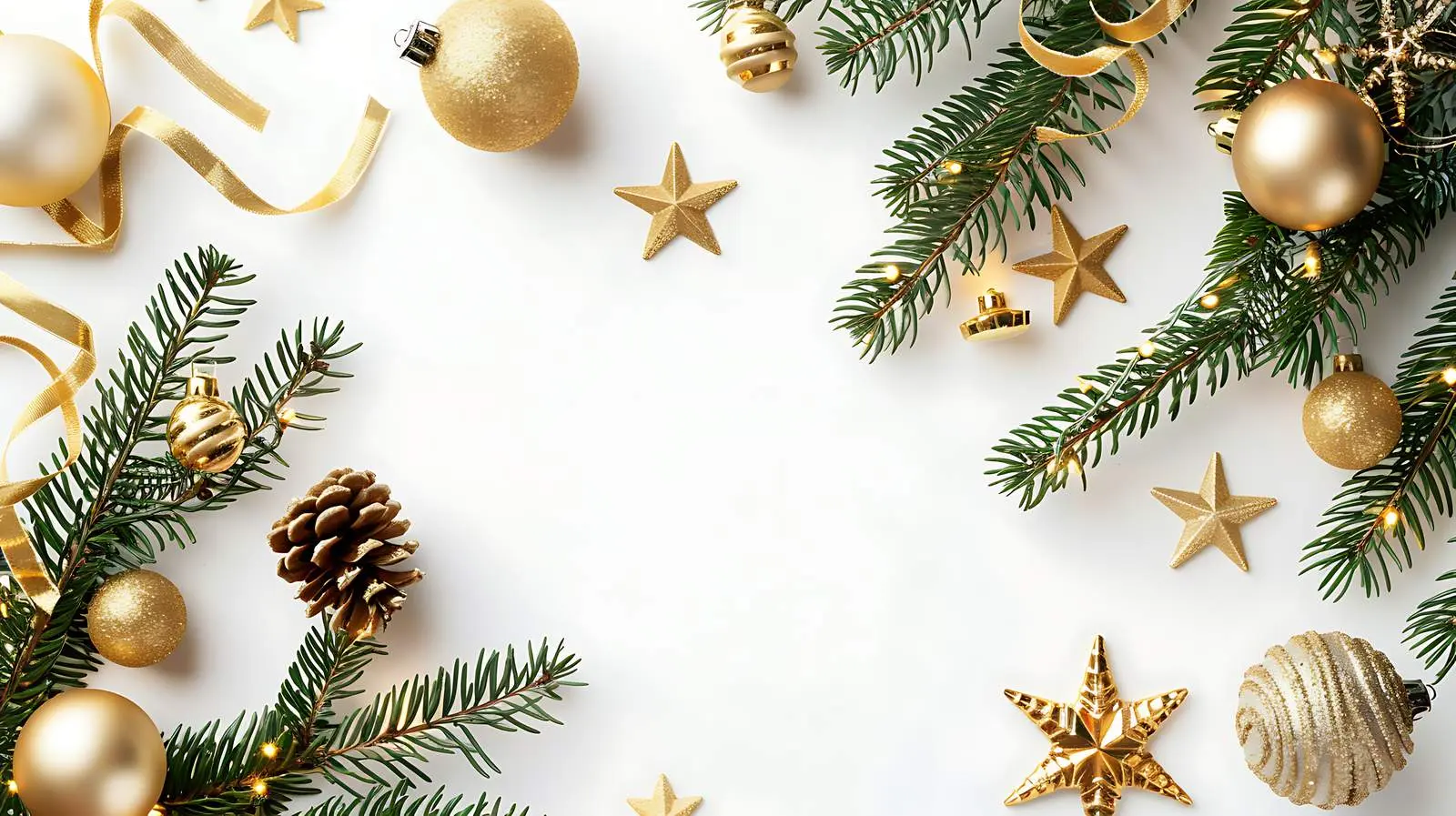 Elegant Gold Christmas Tree Composition — free download from Dotvec
