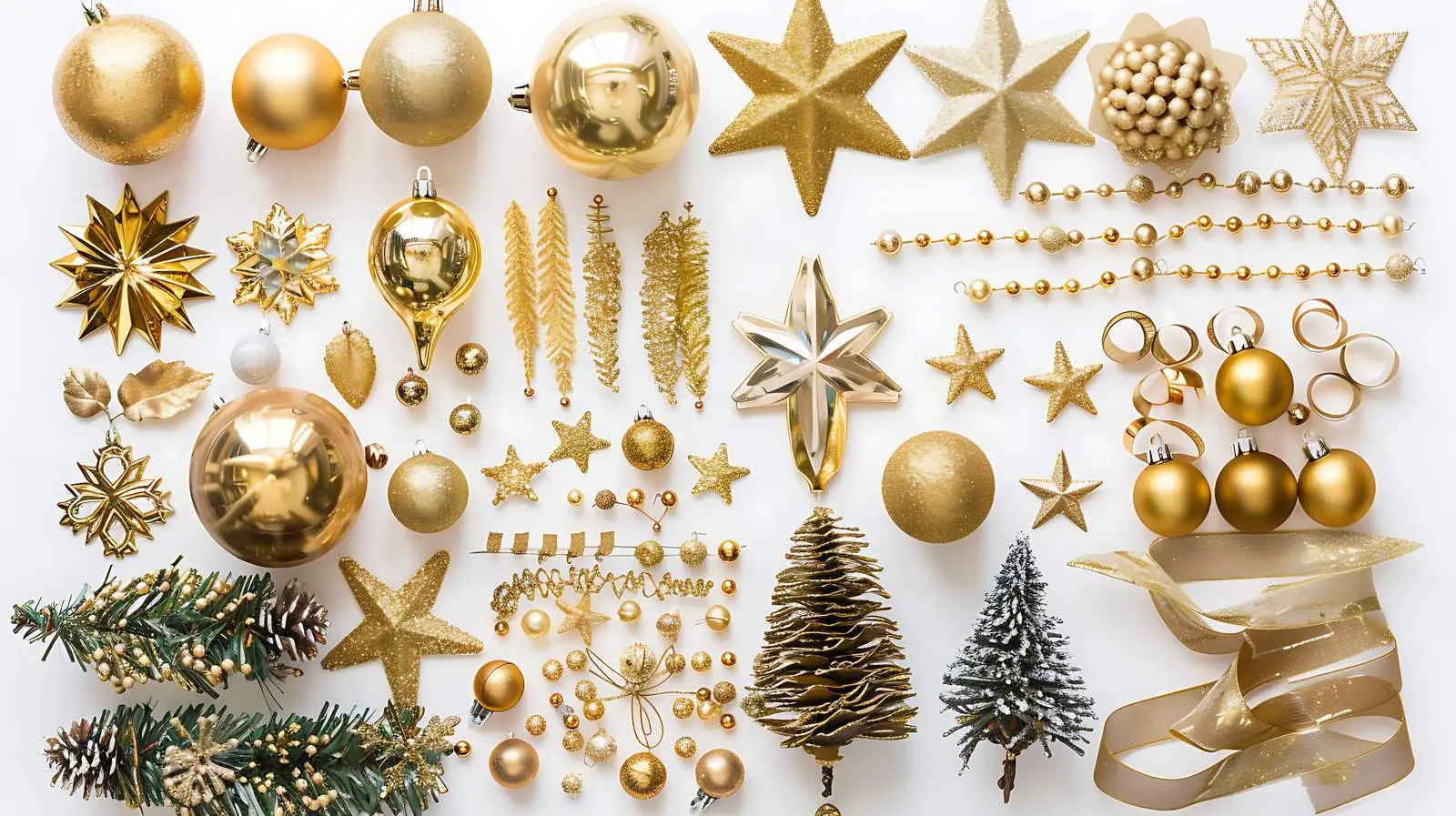 Elegant Luxury Gold Christmas Tree Decoration — free download from Dotvec